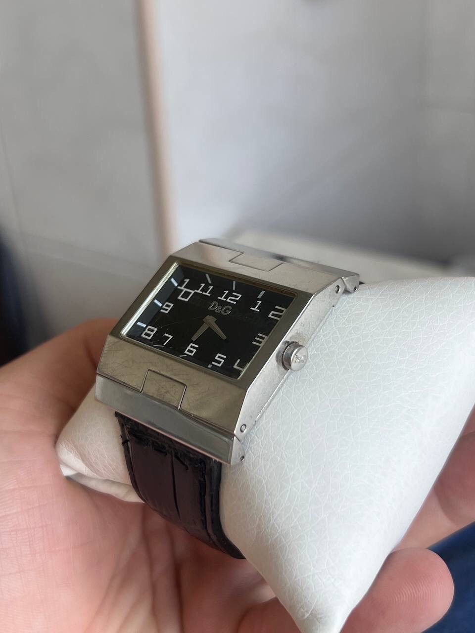 Dolce & Gabbana D&G MEN'S METAL BIG CHUNKY METAL STEEL QUARTZ WATCH 2000S Size ONE SIZE - 8 Thumbnail