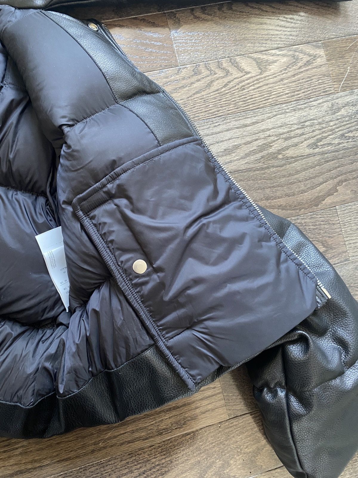 Rick Owens Rick Owens Funnel Neck Down lambskin Leather Sisyphus Jacket Size US M / EU 48-50 / 2 - 14 Thumbnail