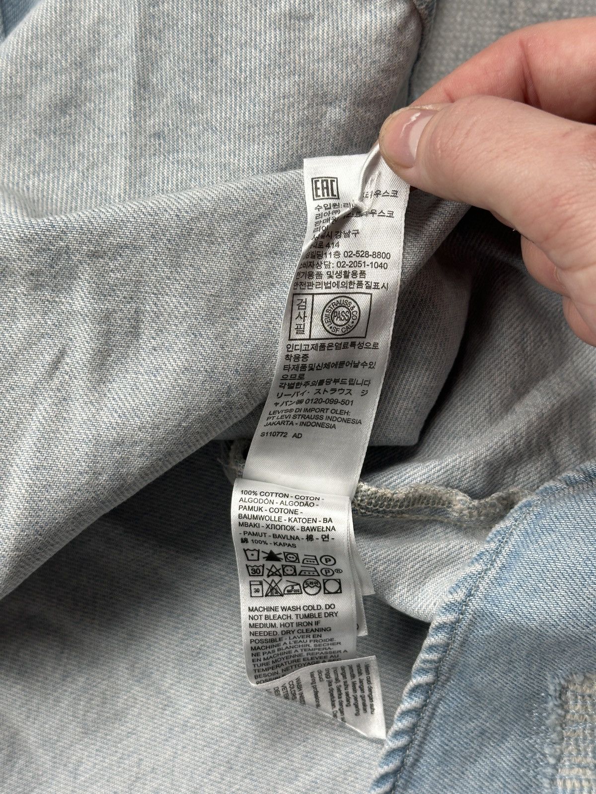 Levi's Levis Dorsey Western Denim Jacket Shirt Oversized Fit Size M / US 6-8 / IT 42-44 - 16 Thumbnail