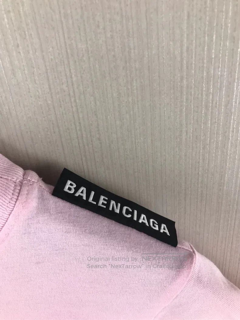 Balenciaga Balenciaga Rose large logo short-sleeved shirt Size US XS / EU 42 / 0 - 3 Thumbnail