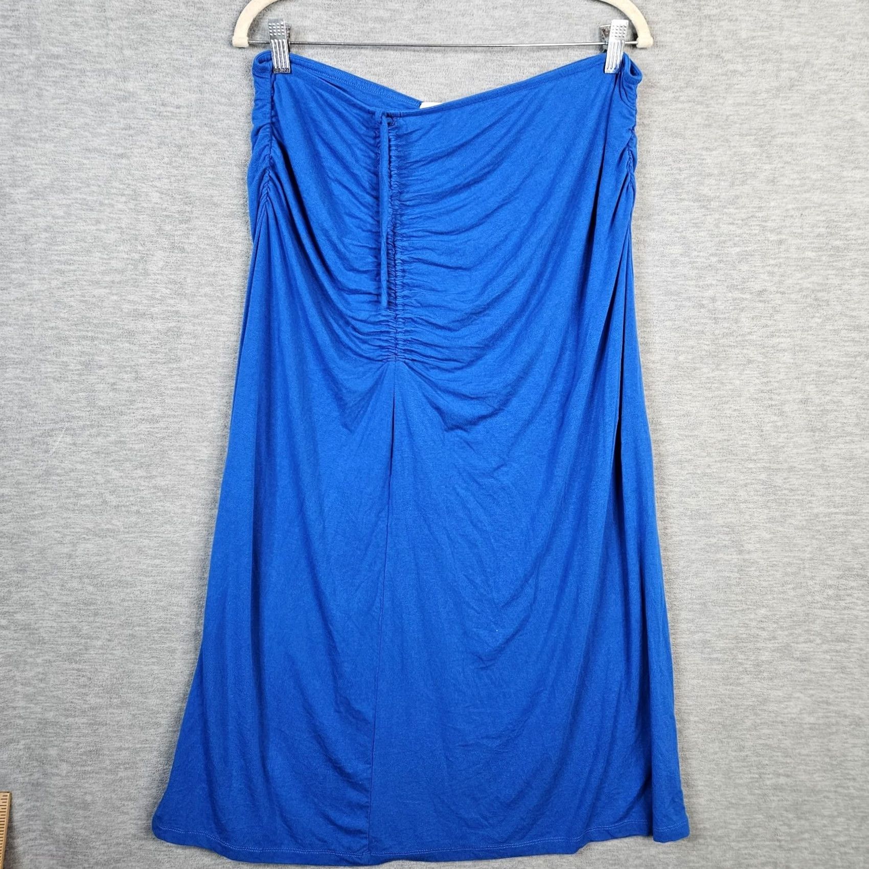 House of Harlow House of Harlow 1960 Women's Blue Ruched Festival Boho Skirt Size XL Size 40" / US 18 - 2 Thumbnail