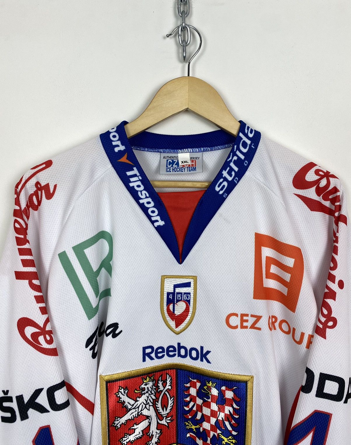 Reebok Czech Republic Jersey 2011-2012 Hockey Tour Reebok Shirt Size US XXL / EU 58 / 5 - 3 Thumbnail
