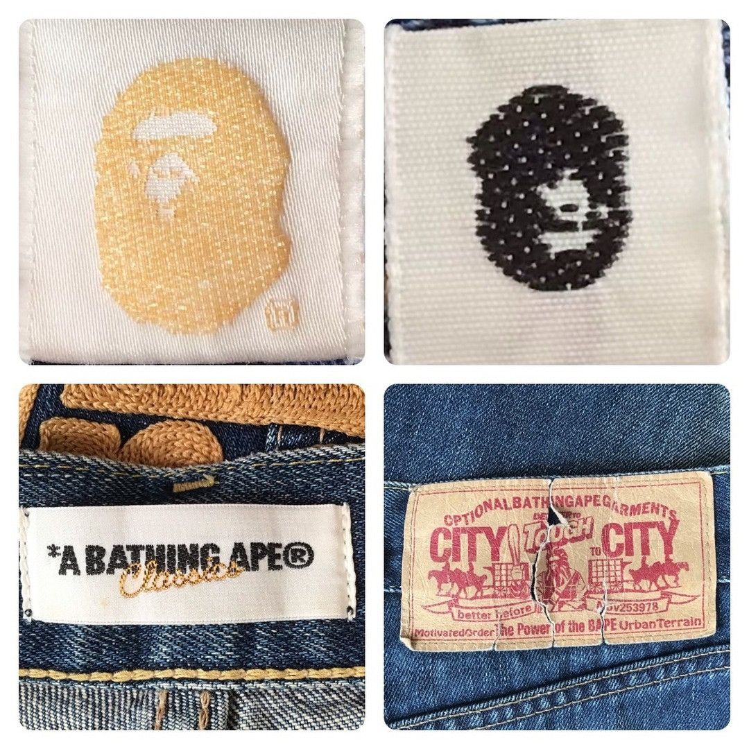 Bape BAPE STA Embroidered Denim Shorts a bathing ape star ★size L Size US 34 / EU 50 - 8 Thumbnail