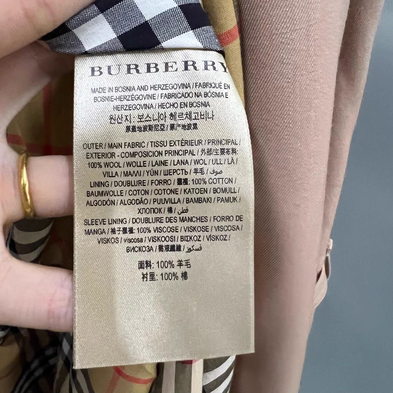 Burberry Burberry light pink long trench coat 40 95new Size S / US 4 / IT 40 - 3 Thumbnail
