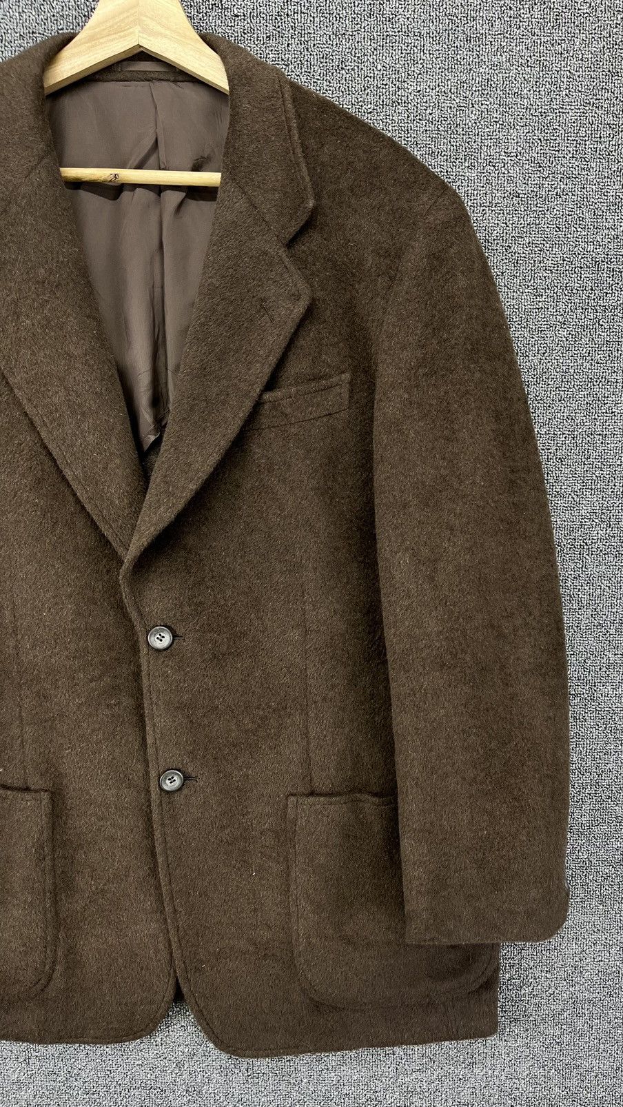 Lanvin Vintage Lanvin Classique Brown Wool Blazer Coats Jacket Size US L / EU 52-54 / 3 - 4 Thumbnail