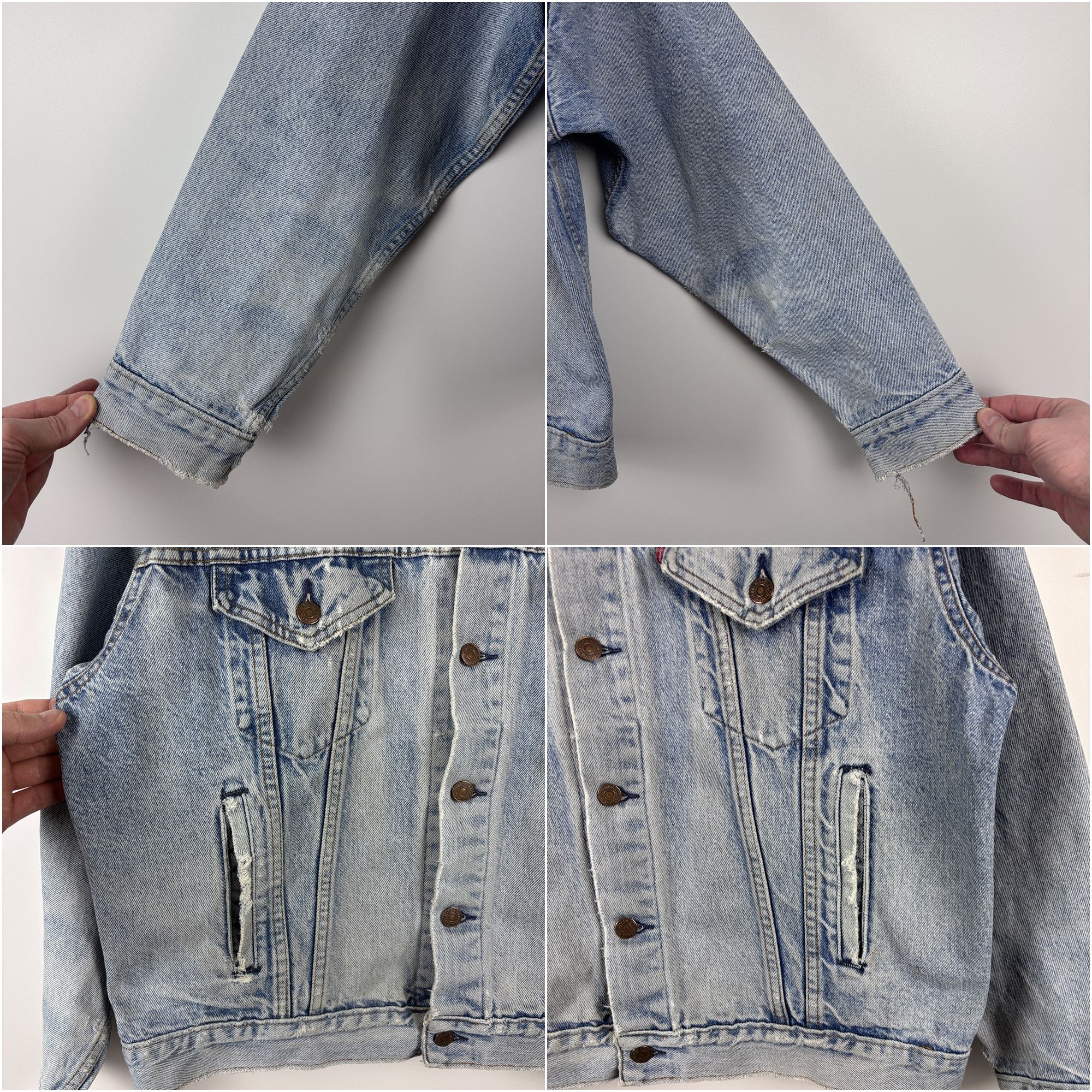 Levi's × Levi's Vintage Clothing Vintage Levis Denim Jacket Jean Trucker Made In USA L Size US L / EU 52-54 / 3 - 3 Thumbnail
