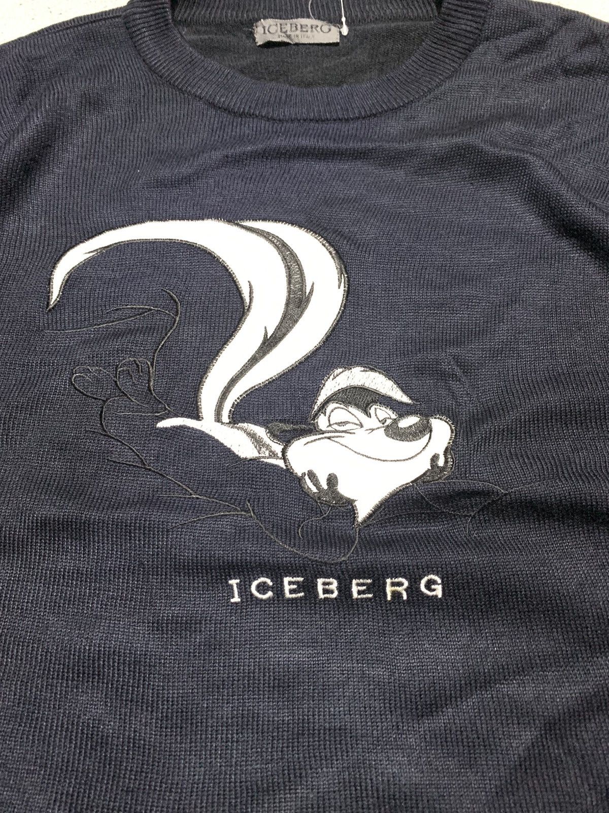 Iceberg 🐍 Vintage ICEBERG Pepe Le Pew Knit Size US L / EU 52-54 / 3 - 3 Thumbnail