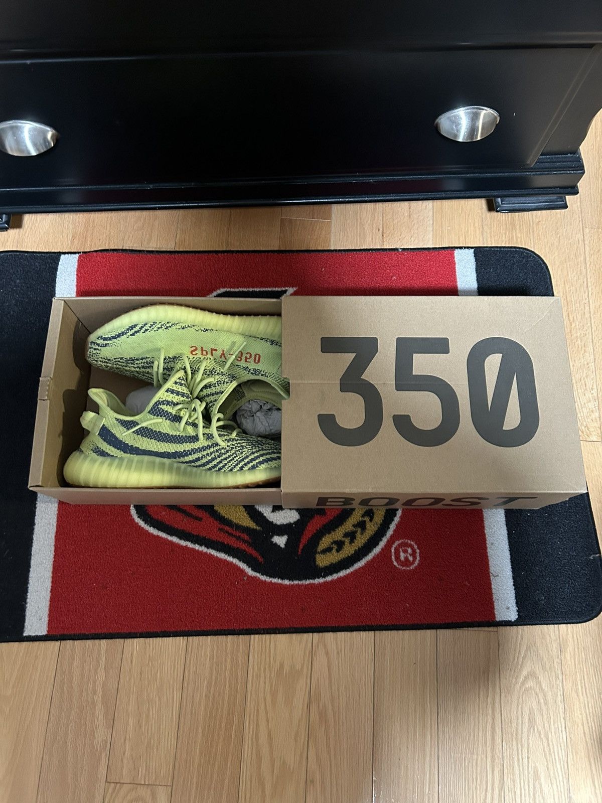 Yeezy adidas Yeezy Boost 350 V2 Semi Frozen Yellow Size US 12 / EU 45 - 2 Thumbnail