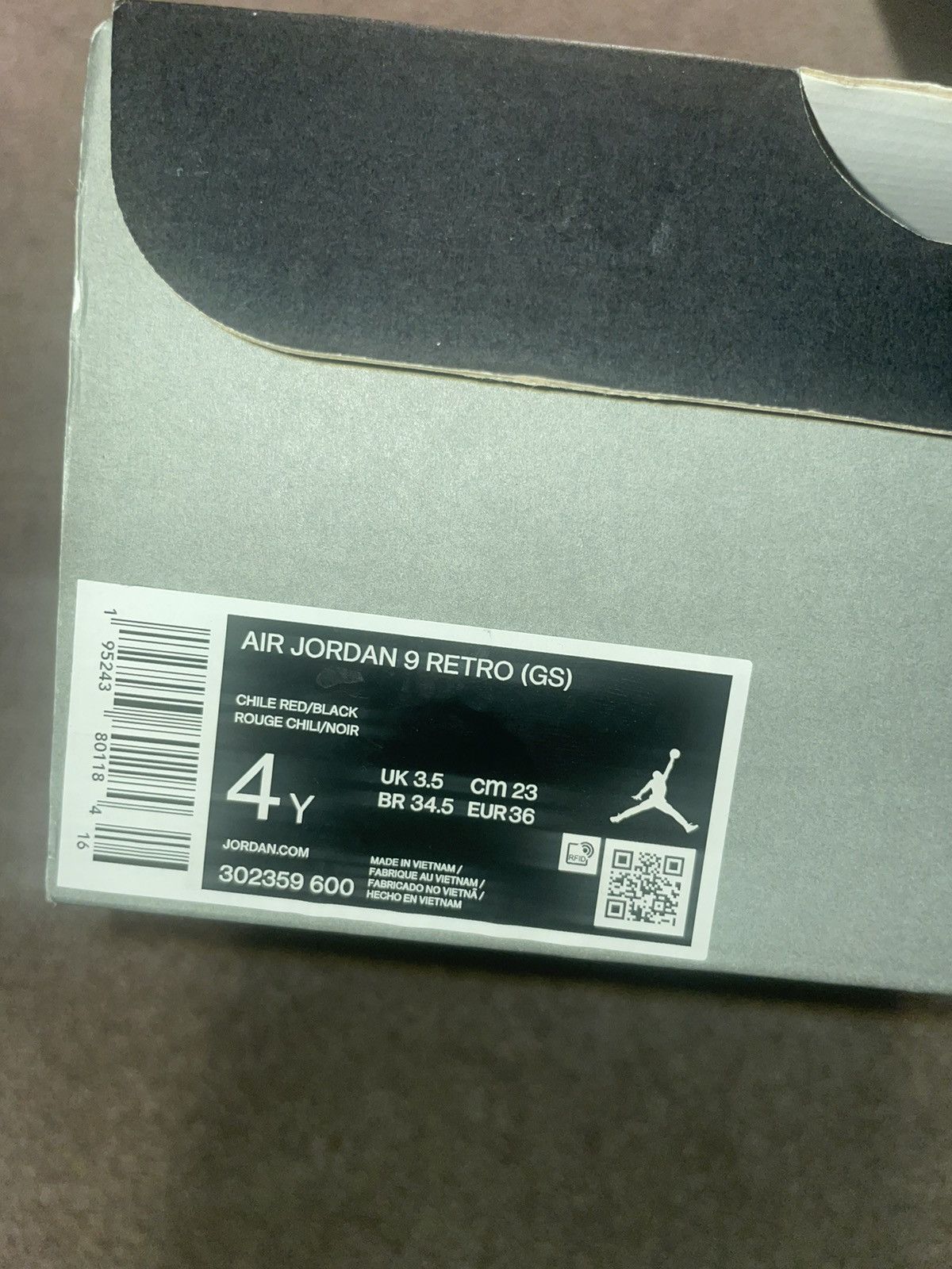 Jordan Brand Air Jordan 9 Red Chile Size US 4 / IT 34 - 8 Thumbnail