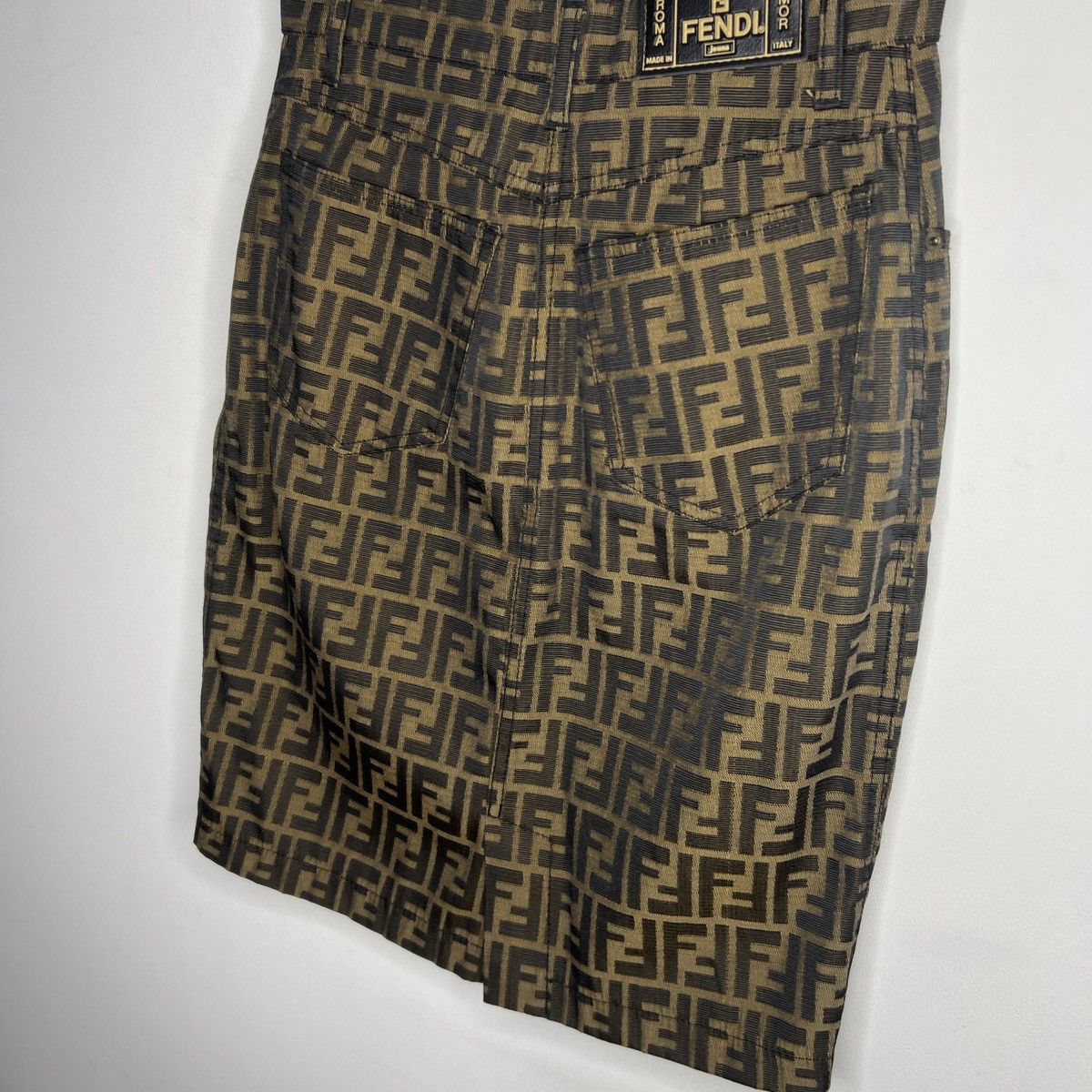Fendi Fendi Mini Skirt Vintage Zucca Monogram Size 27" / US 4 / IT 40 - 6 Thumbnail