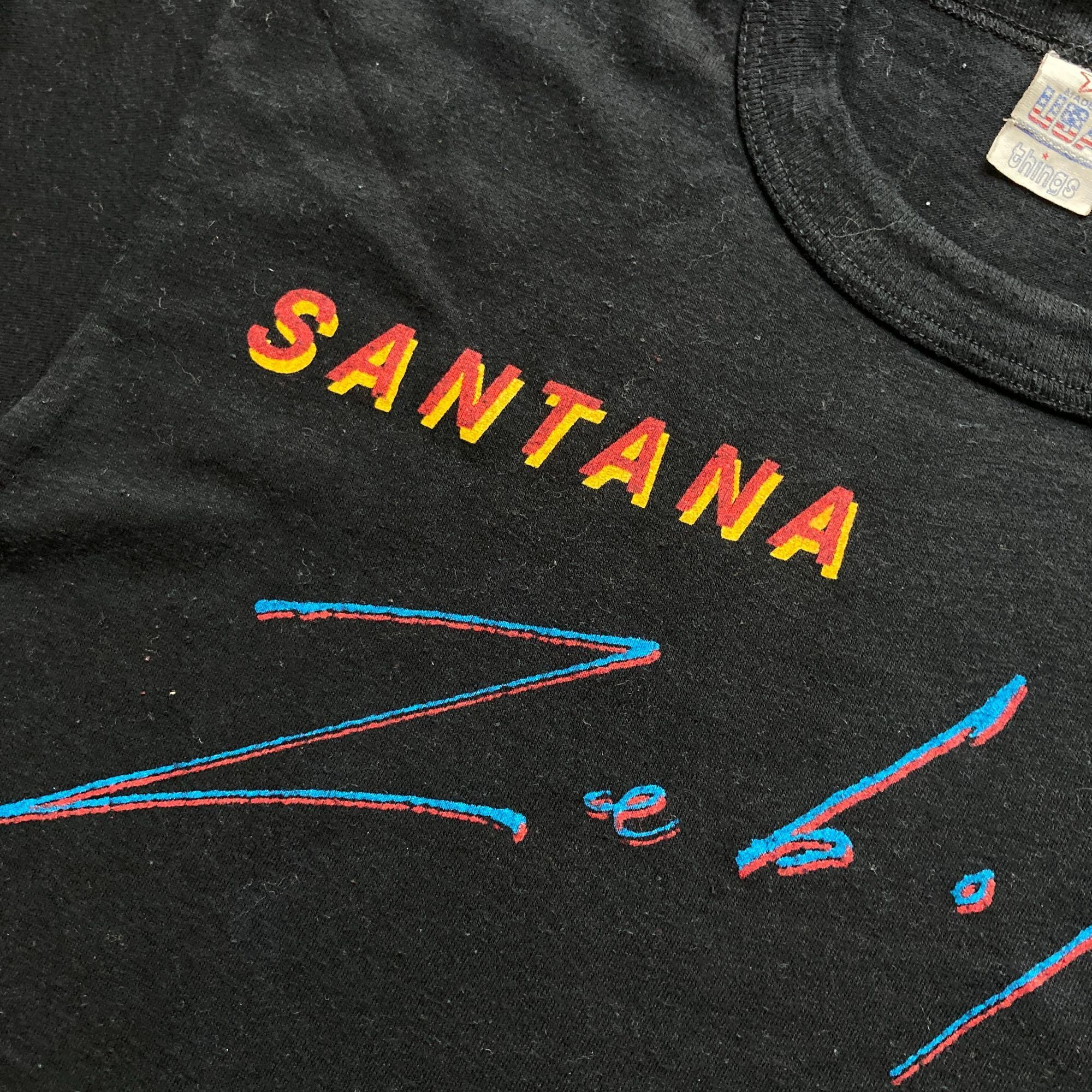 Other Santana Zebop! Europe Tour 1981 Black Single Stitch Vintage Size US M / EU 48-50 / 2 - 4 Thumbnail