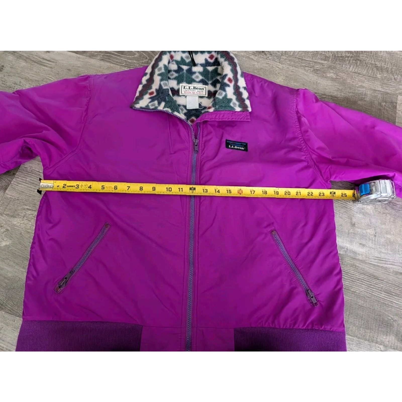 Vintage Vintage 90s LL Bean Womens Bomber Jacket XL Made In USA Pink Blanket Lined Size XL / US 12-14 / IT 48-50 - 7 Thumbnail