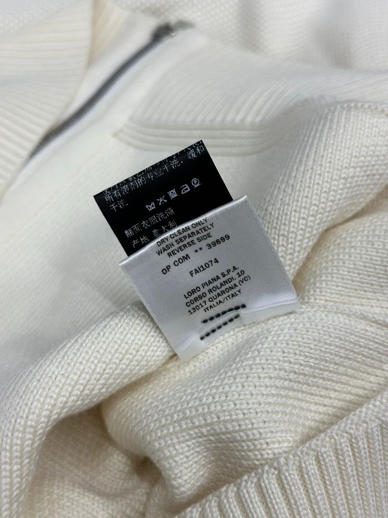 Loro Piana LORO PIANA White hooded zip-up jacket short sleeve top Size XS / US 0-2 / IT 36-38 - 8 Thumbnail