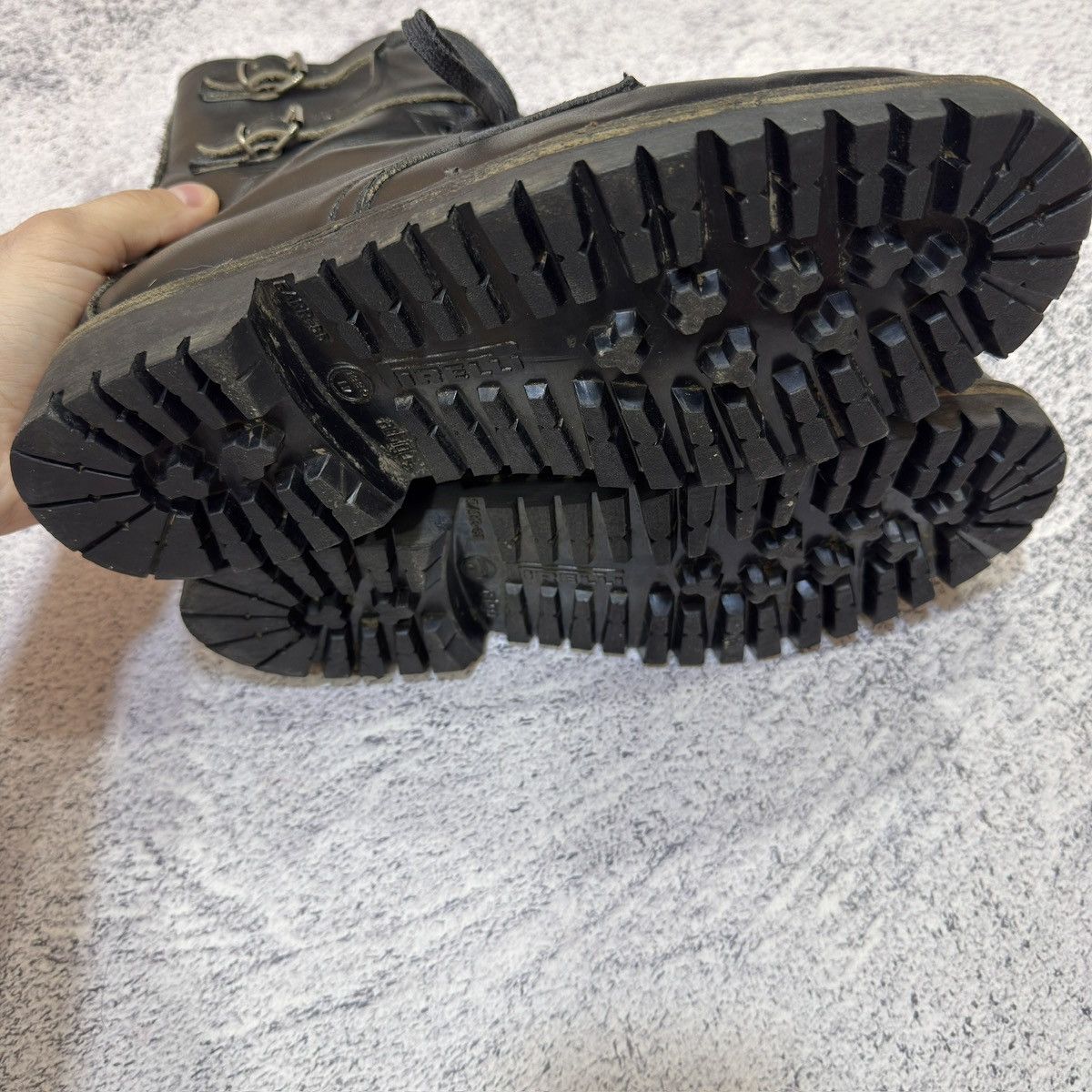 Handmade × Vintage Vintage Army Boots Italy Pirelli 90s US8 UK7 EU41 26cm Size US 8 / EU 41 - 12 Thumbnail