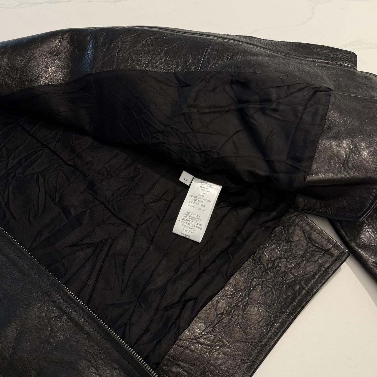 RE/DONE RE/DONE LEATHER MOTO JACKET XS Size XS / US 0-2 / IT 36-38 - 4 Thumbnail