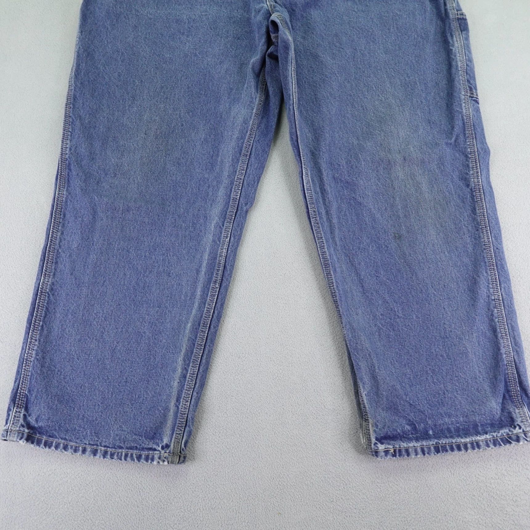 Carhartt VINTAGE Carhartt Jeans Mens 44x28 Straight Flame-Resistant Denim Blue 90s Workwear Mens Size US 42 / EU 58 - 3 Thumbnail