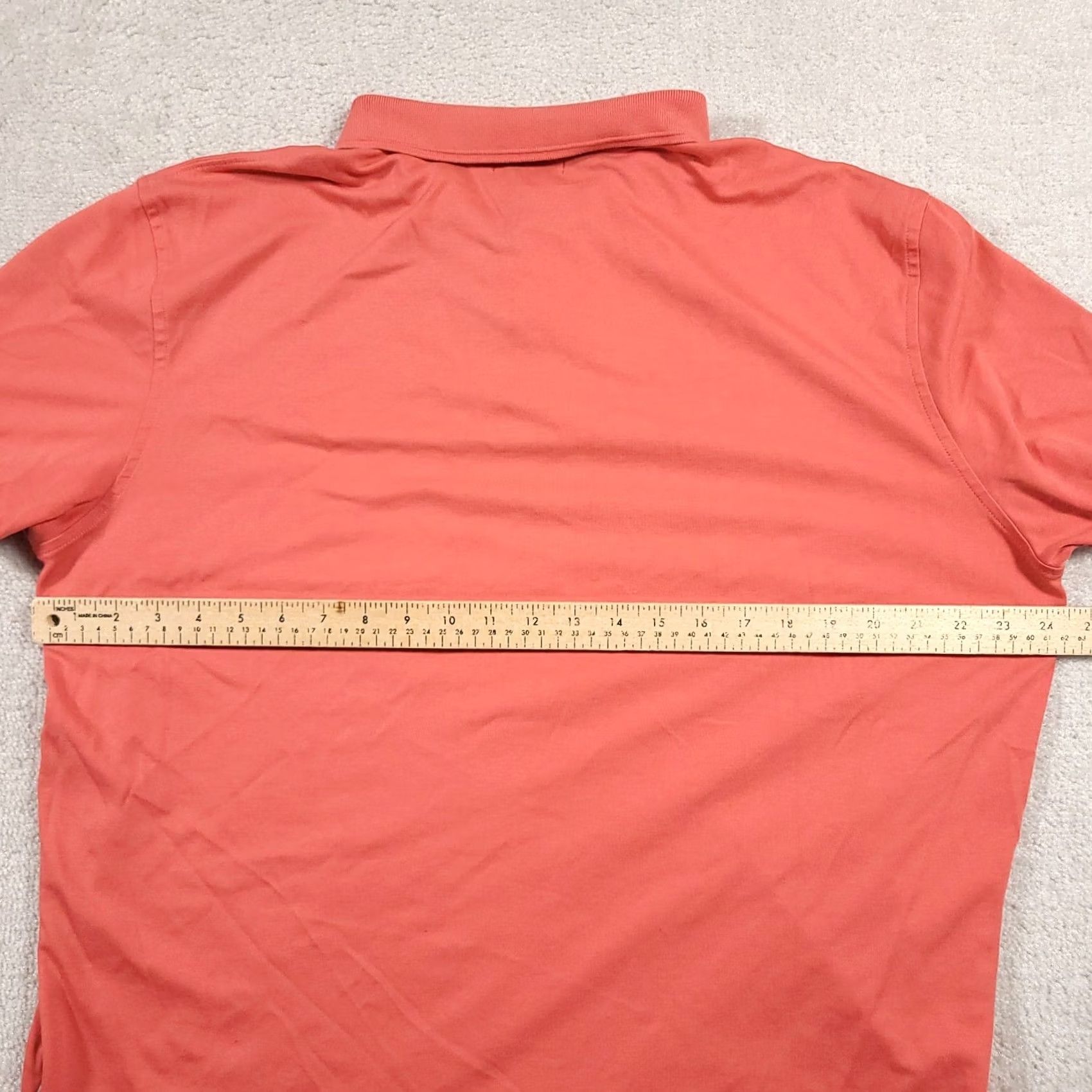 Calvin Klein Calvin Klein Polo Shirt Mens XL Salmon Pink Soft Cotton Short Sleeve Size US XL / EU 56 / 4 - 6 Thumbnail