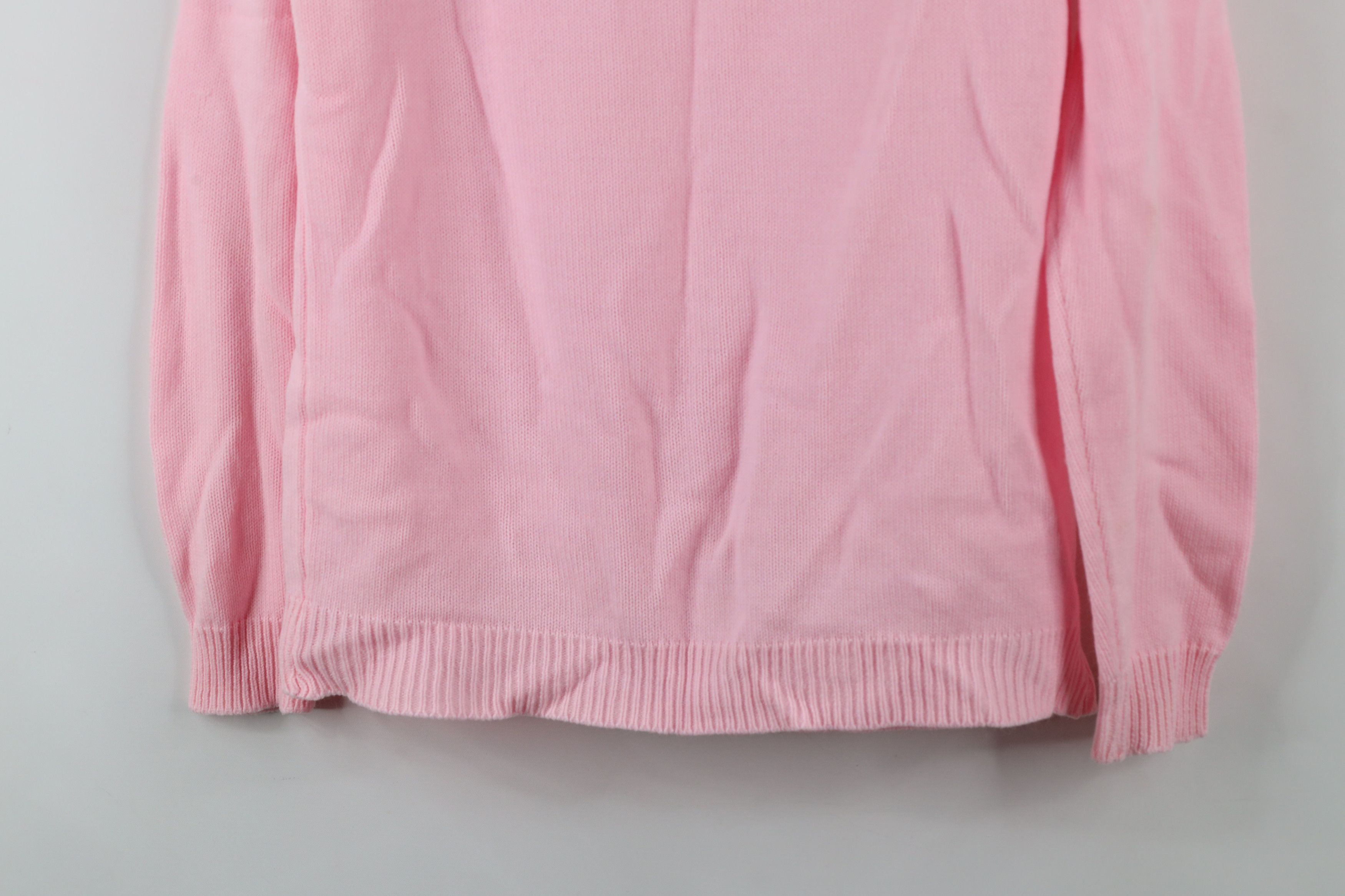 Vintage Vintage 70s Streetwear Diamond Knit Sweater Pink Size S / US 4 / IT 40 - 13 Thumbnail