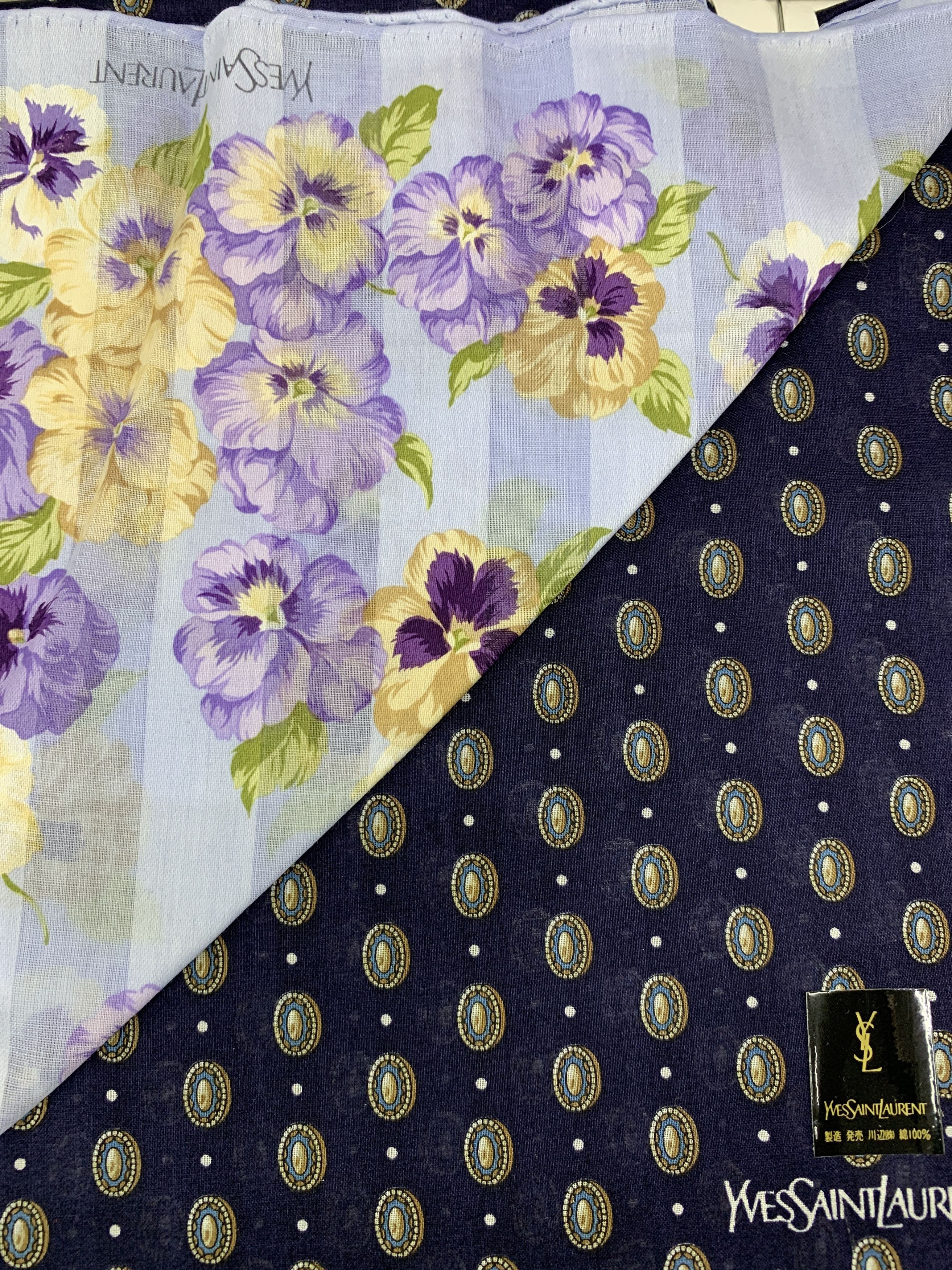 Yves Saint Laurent Yves Saint Laurent Handkerchief / Neckerchief HKA1023 Size ONE SIZE - 5 Thumbnail