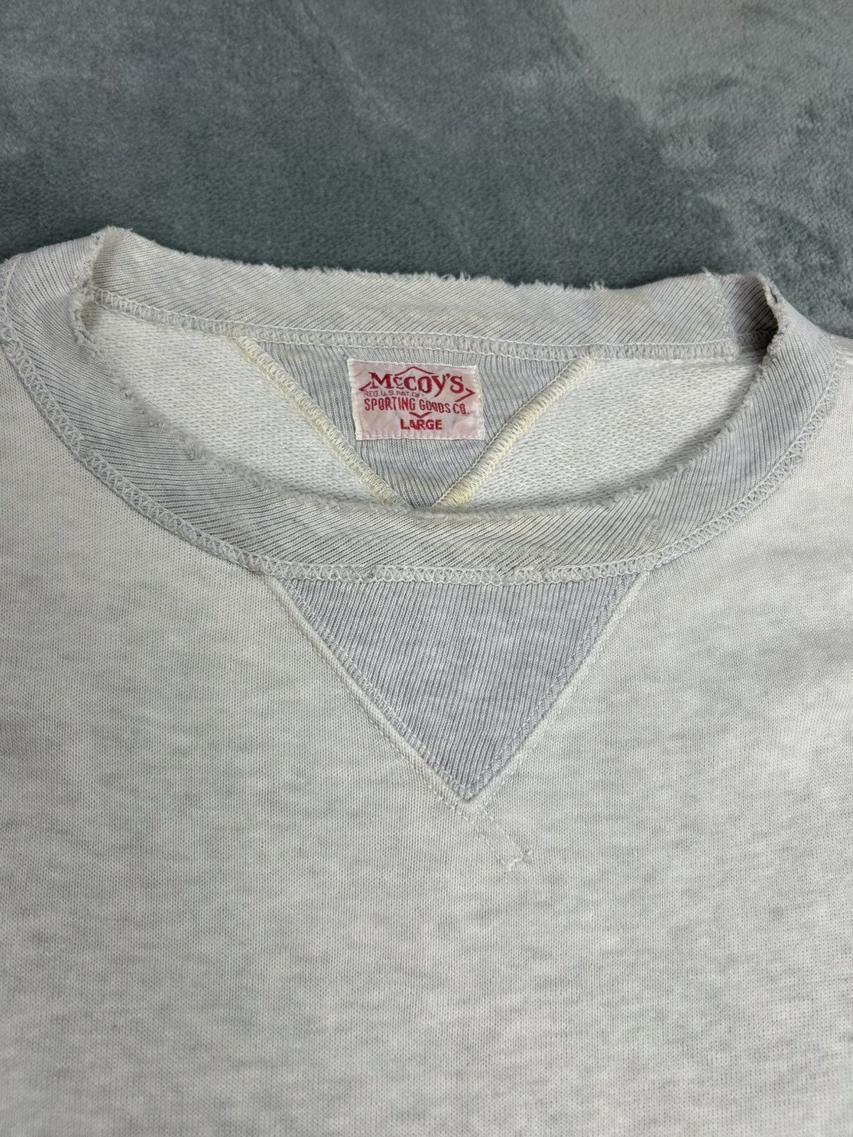 The Real McCoy's Vintage Distressed Real Mccoy’s Crewneck Sweatshirt Size US L / EU 52-54 / 3 - 2 Thumbnail
