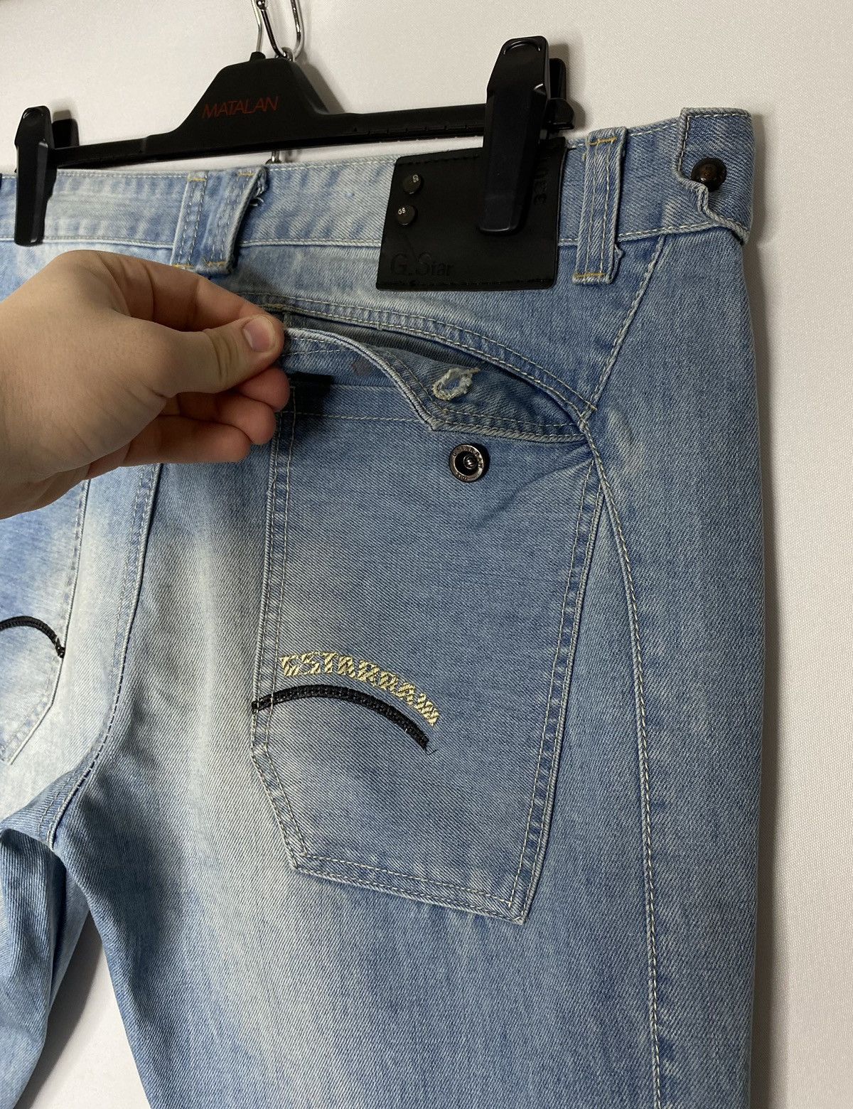 Other Vintage G-Star Raw Denim Jeans Tab Size 36x34 Size US 36 / EU 52 - 3 Thumbnail