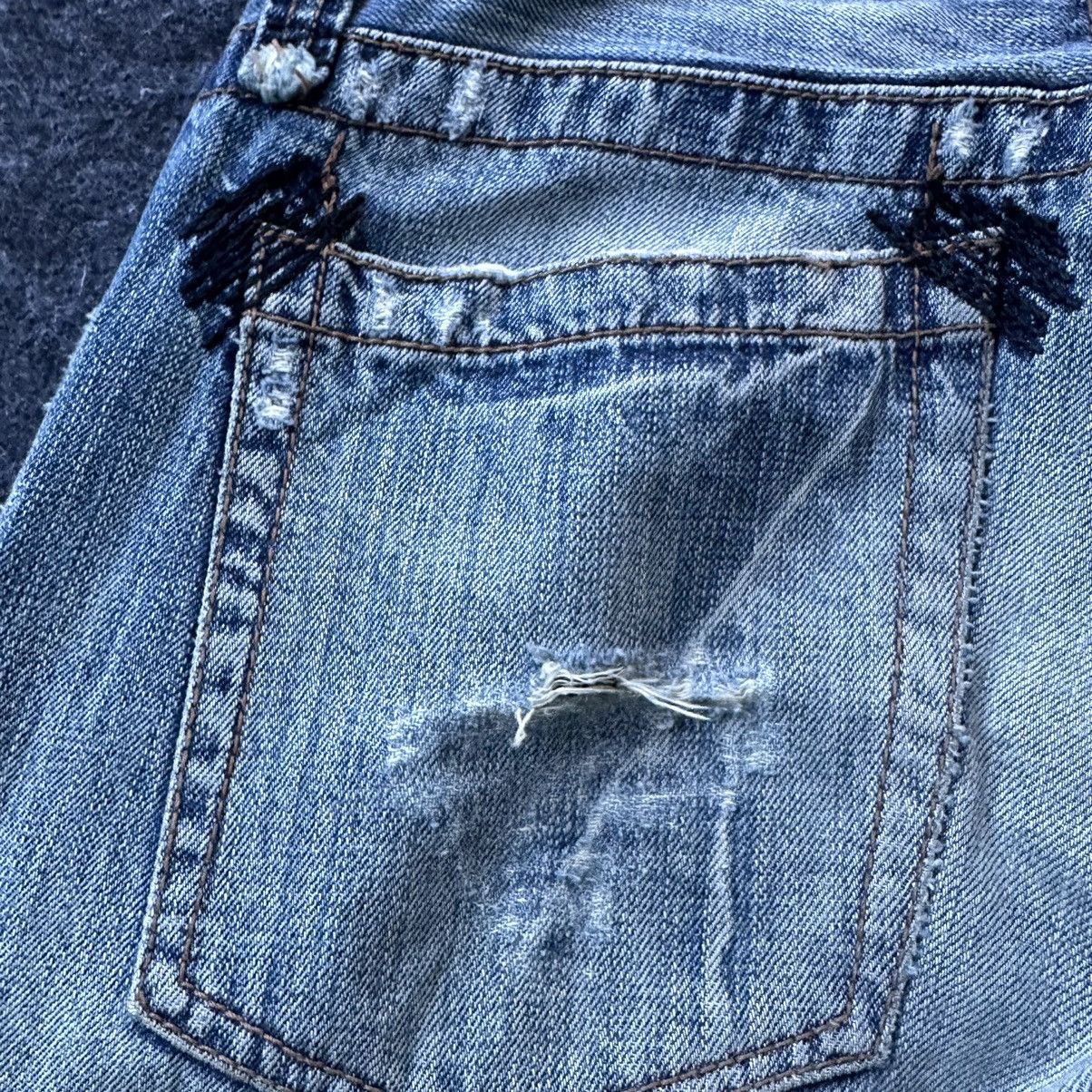 Japanese Brand Fudge Regular Distressed Denim W33 D653 Size US 33 - 15 Thumbnail