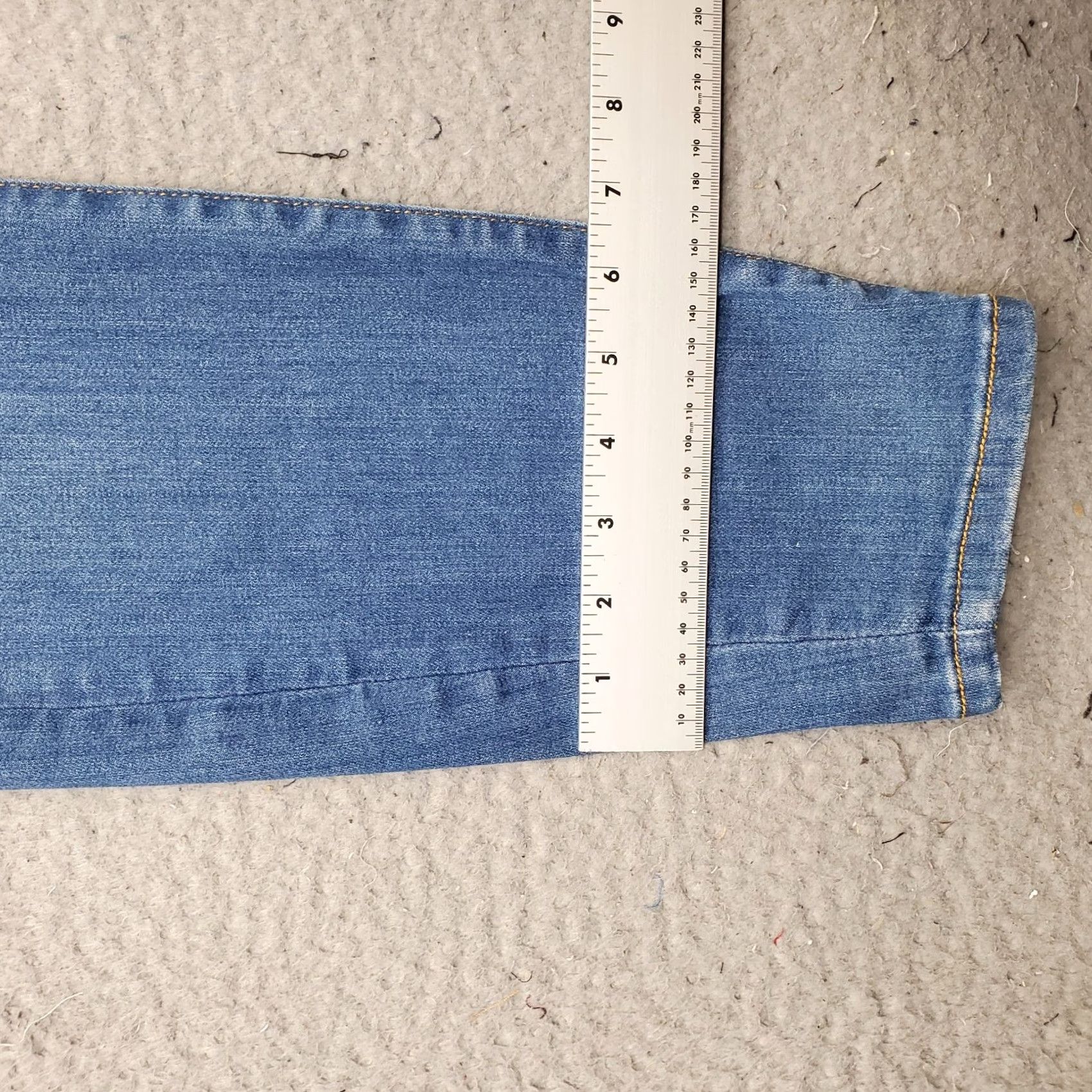 Vintage Pilcro Womens Jeans 31 Blue Denim Skinny High Rise 5-Pocket Stretch Regular Size 31 Womens Size 24" / US 00 / IT 34 - 5 Thumbnail