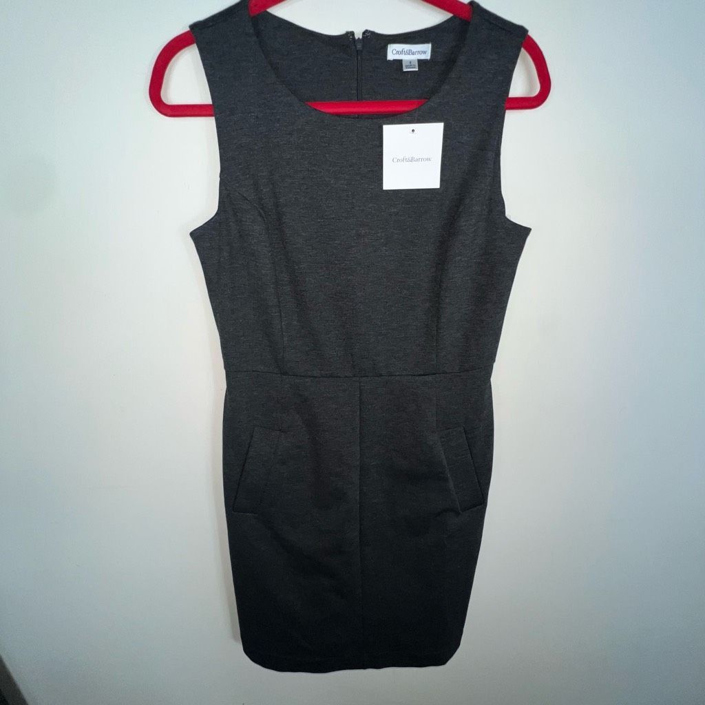 Croft & Barrow Croft & Barrow Sleeveless Tapered Dress with Pockets Size S / US 4 / IT 40 - 2 Thumbnail