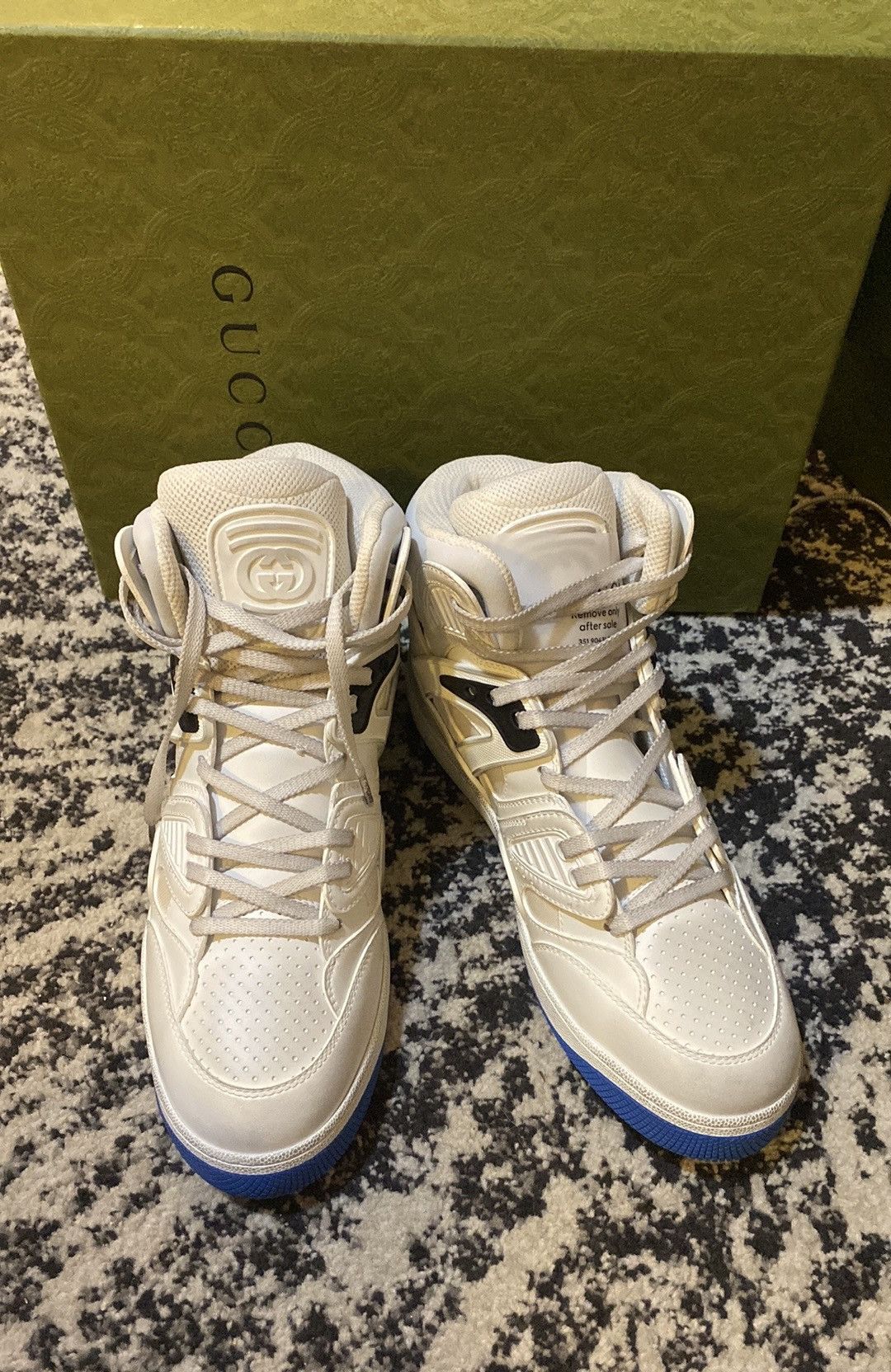 ゆ୨୧ Buy Gucci California GG High 'Beige Blue' - 295383 FCIT0