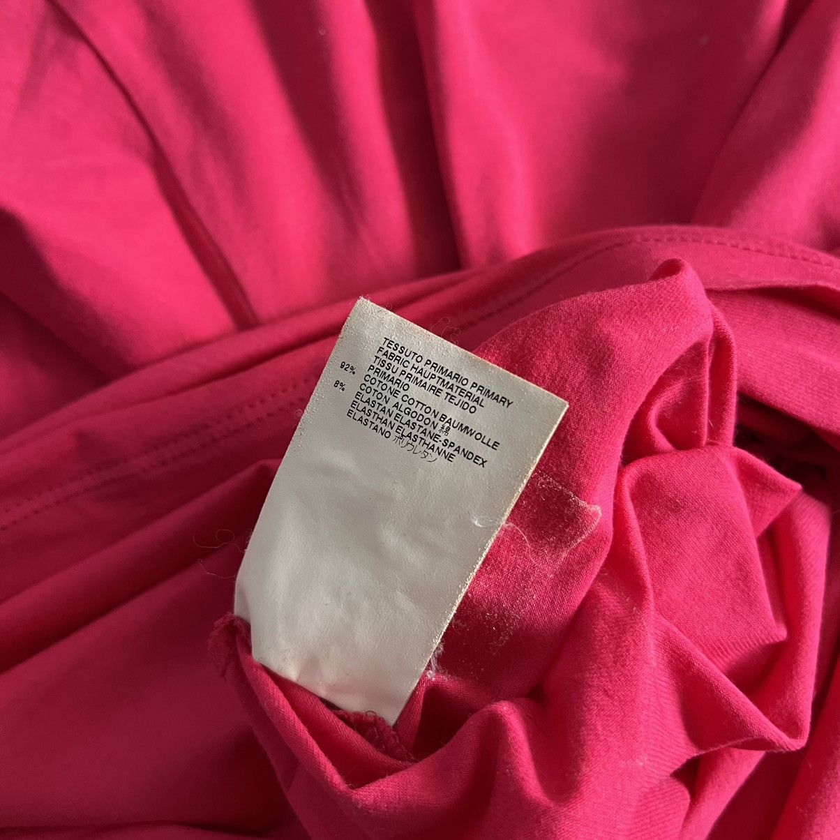 Maison Margiela Maison Martin Margiela Line 1 Stretch Hot Pink T Shirt Size M / US 6-8 / IT 42-44 - 4 Thumbnail