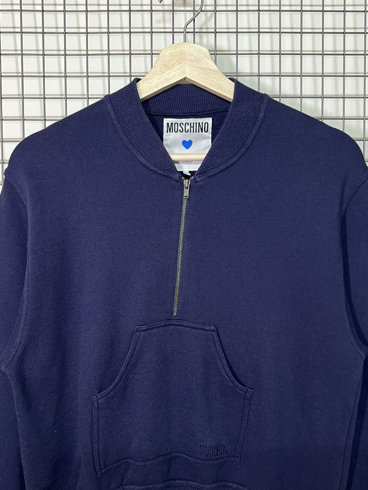 Moschino FD🚨Moschino LOVE THEATRE Half Zipper Sweatshirt Jumper Size S / US 4 / IT 40 - 6 Thumbnail
