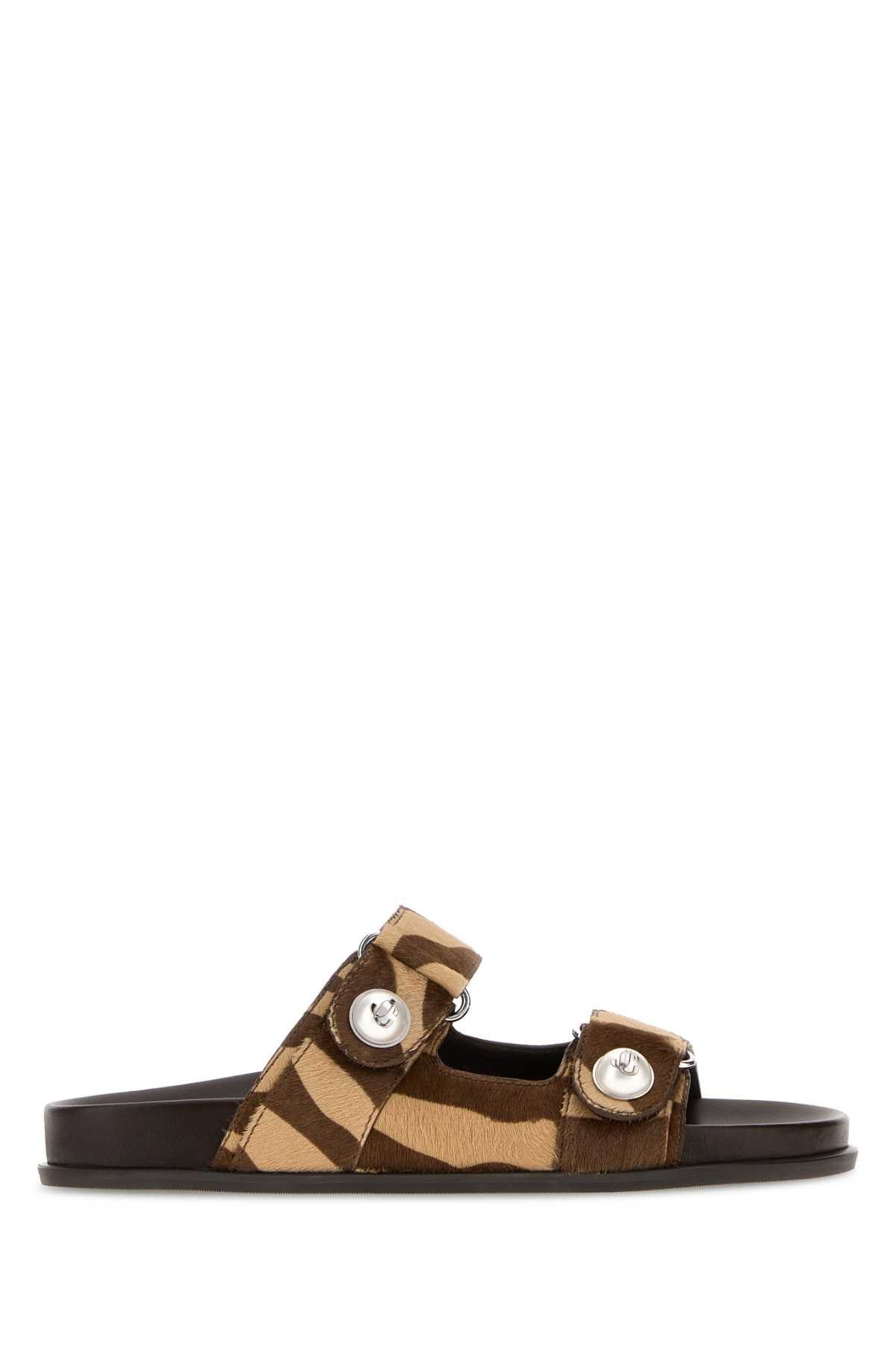 Jimmy Choo Printed Calf Hair Fayence Slippers Size US 6 / IT 36 - 1 Thumbnail