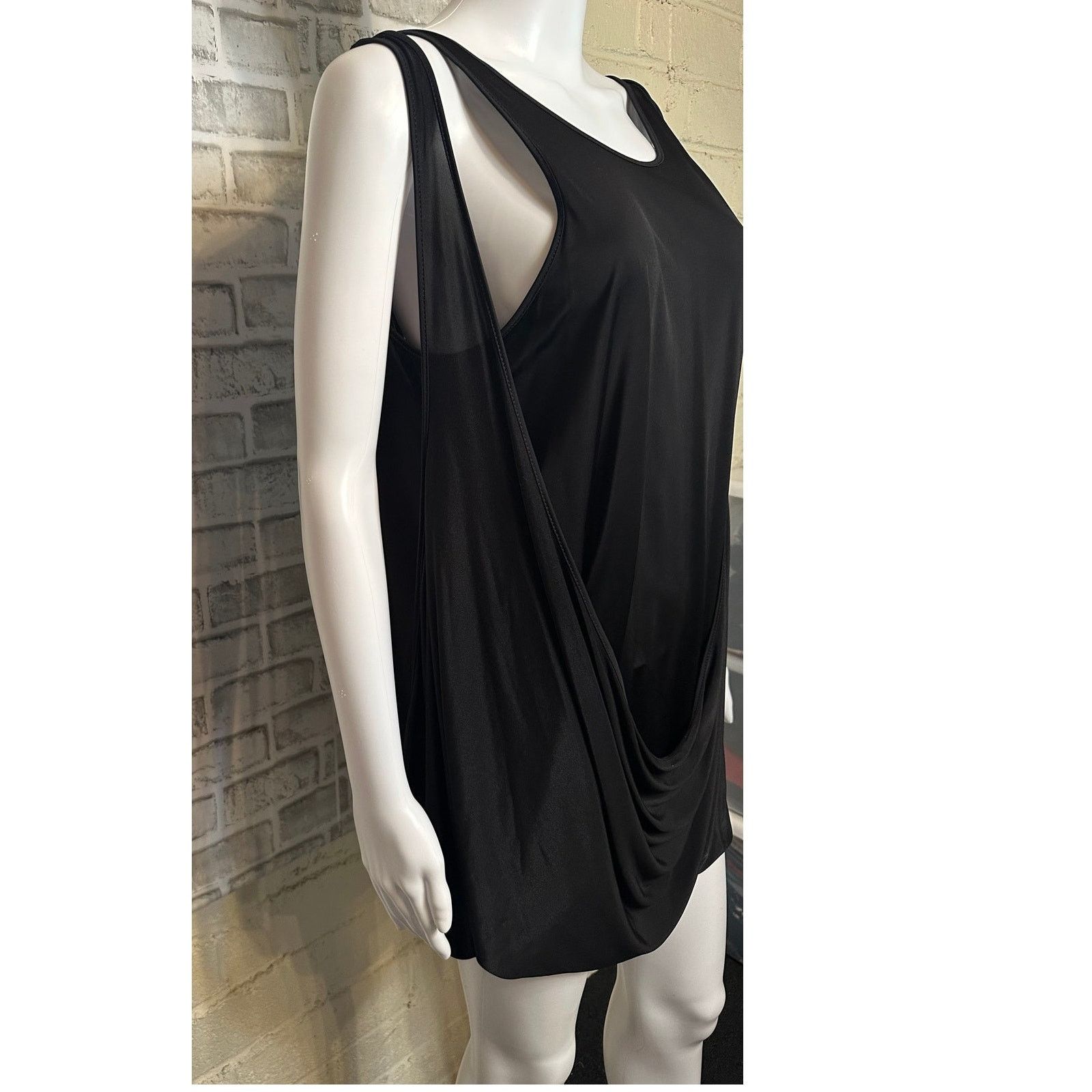 Gareth Pugh rare SS13 Drapey Jersey Tunic Dress Black IT 42 US 8 Viscose Size M / US 6-8 / IT 42-44 - 4 Thumbnail