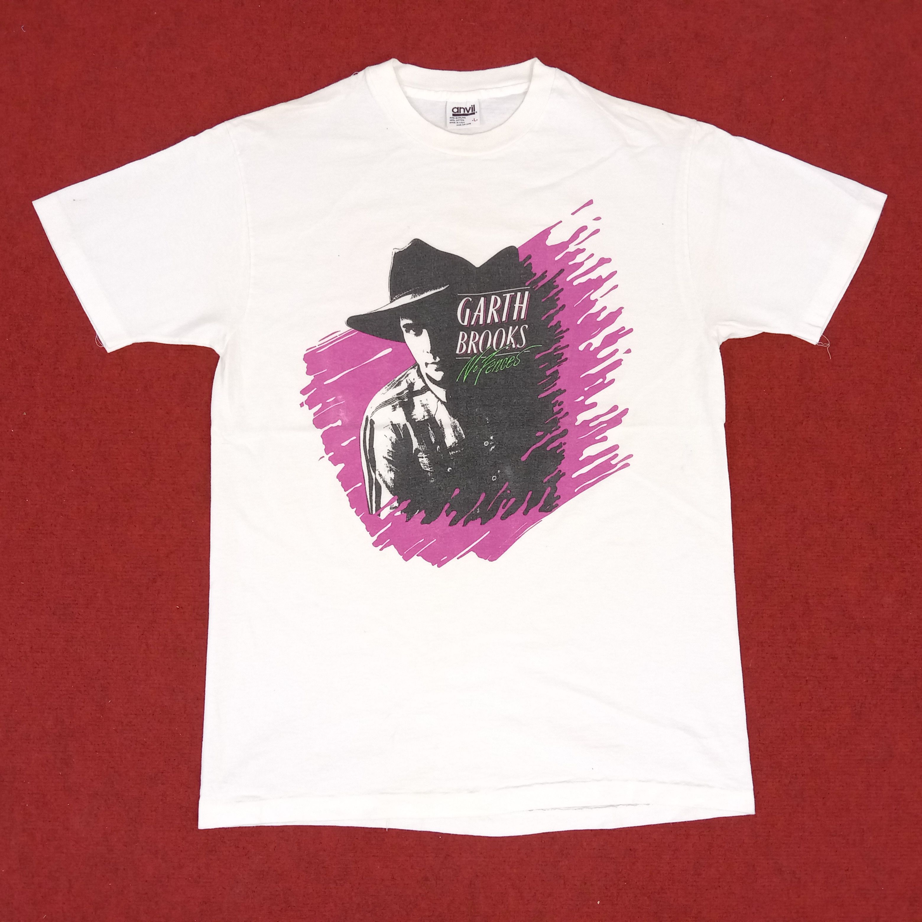 Band Tees × Vintage Garth Brooks Singer Music Streetwear Style Vintage Tshirt Size US M / EU 48-50 / 2 - 1 Thumbnail