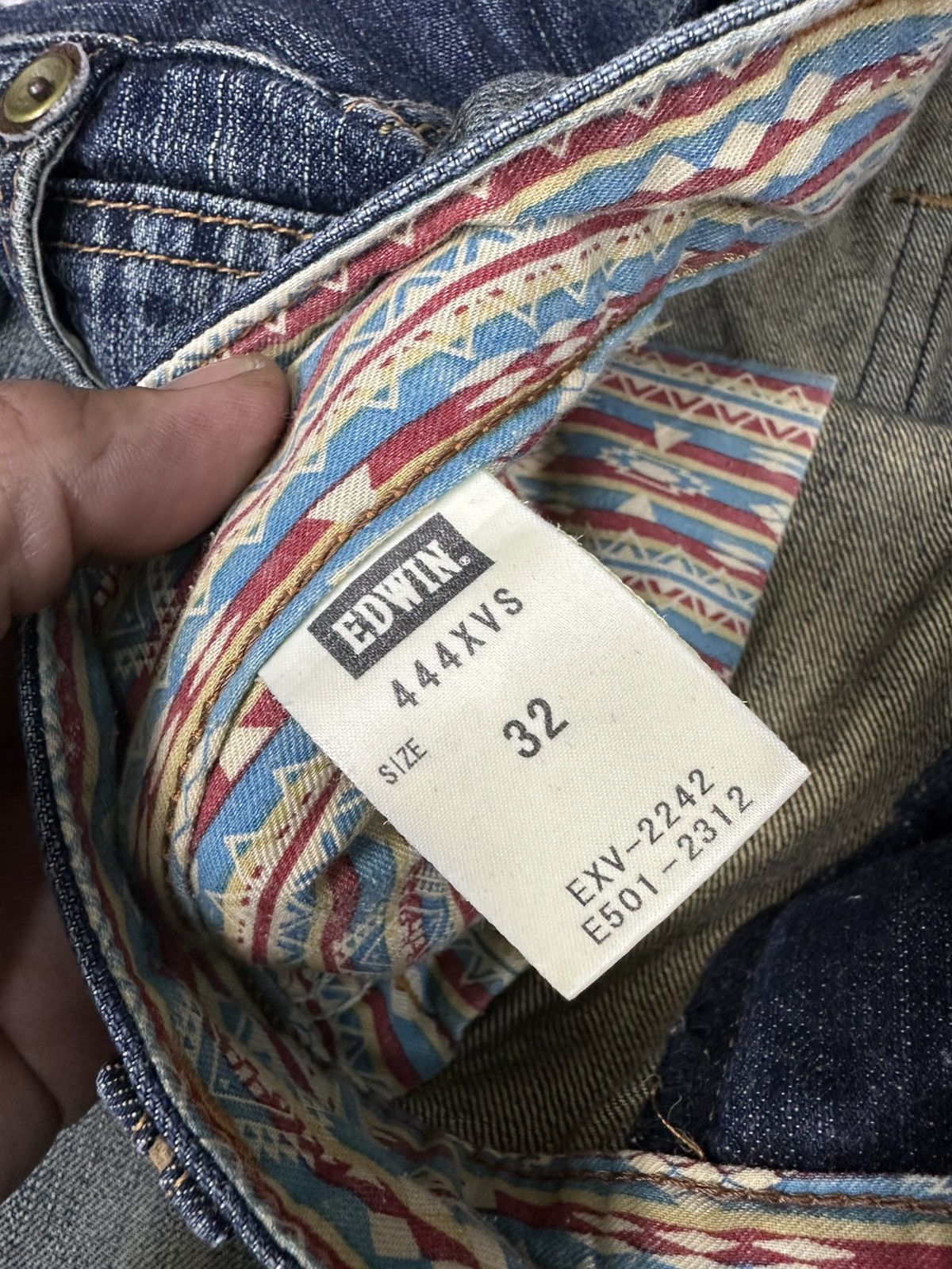 Edwin Vintage Edwin 444 XVS Distressed Wide Leg Denim 34x31 D741 Size US 32 / EU 48 - 14 Thumbnail