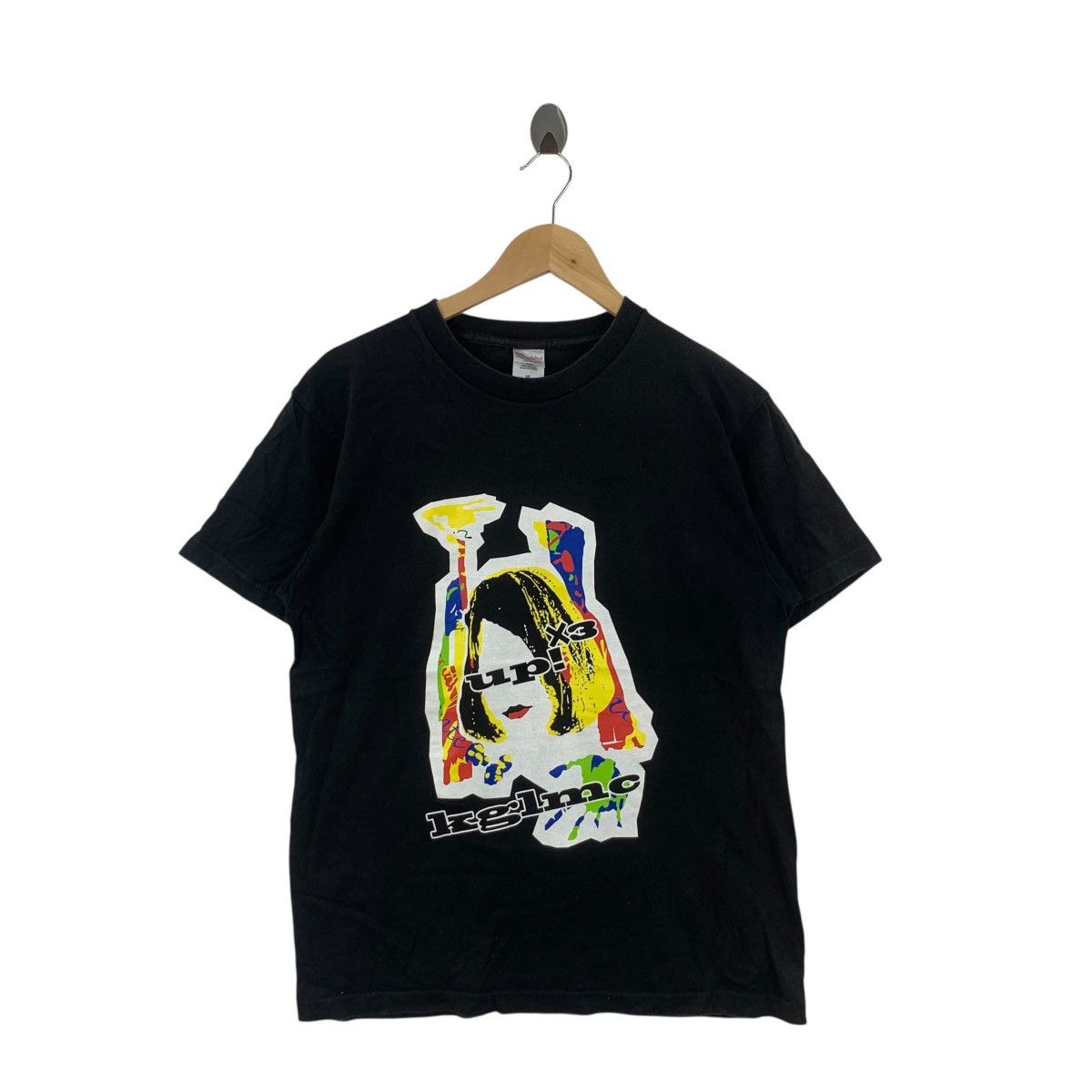 Vintage Vintage U.P.E X3 Pop Art Graphic T-Shirt Face Print Black Size US M / EU 48-50 / 2 - 3 Thumbnail