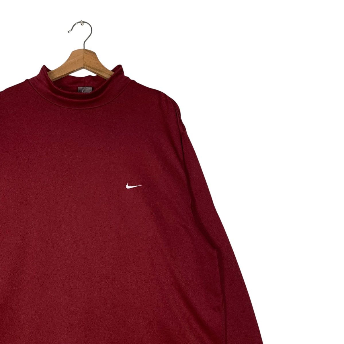Nike × Tiger Woods Nike Tiger Woods Mock Turtleneck Maroon Shirt #1494-C67 Size US XL / EU 56 / 4 - 5 Thumbnail
