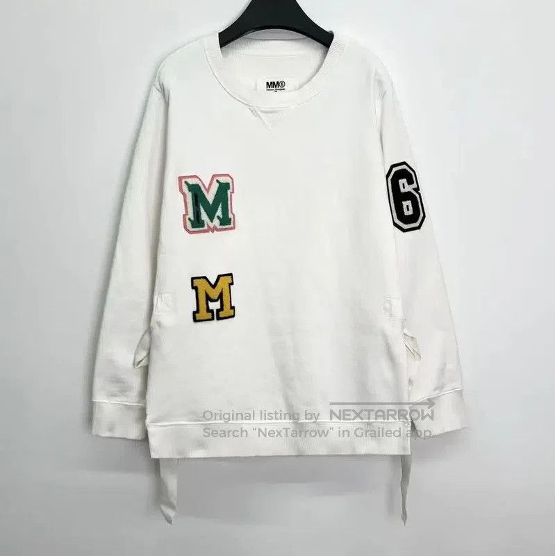 Maison Margiela Maison Margiela White Cotton Women's Pullover Sweatshirt . Size S / US 4 / IT 40 - 1 Thumbnail