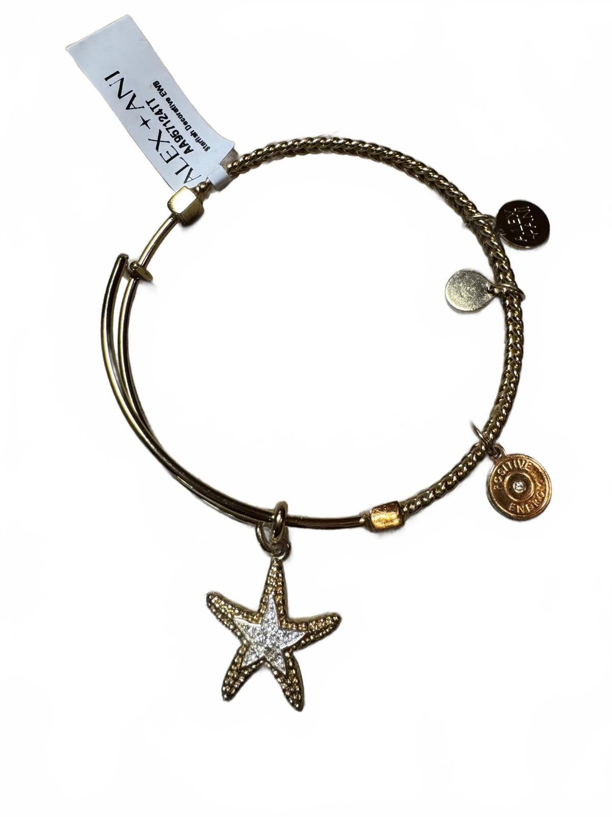 Other Alex and Ani Gold Starfish Charm Expandable Bangle Bracelet Size ONE SIZE - 3 Thumbnail