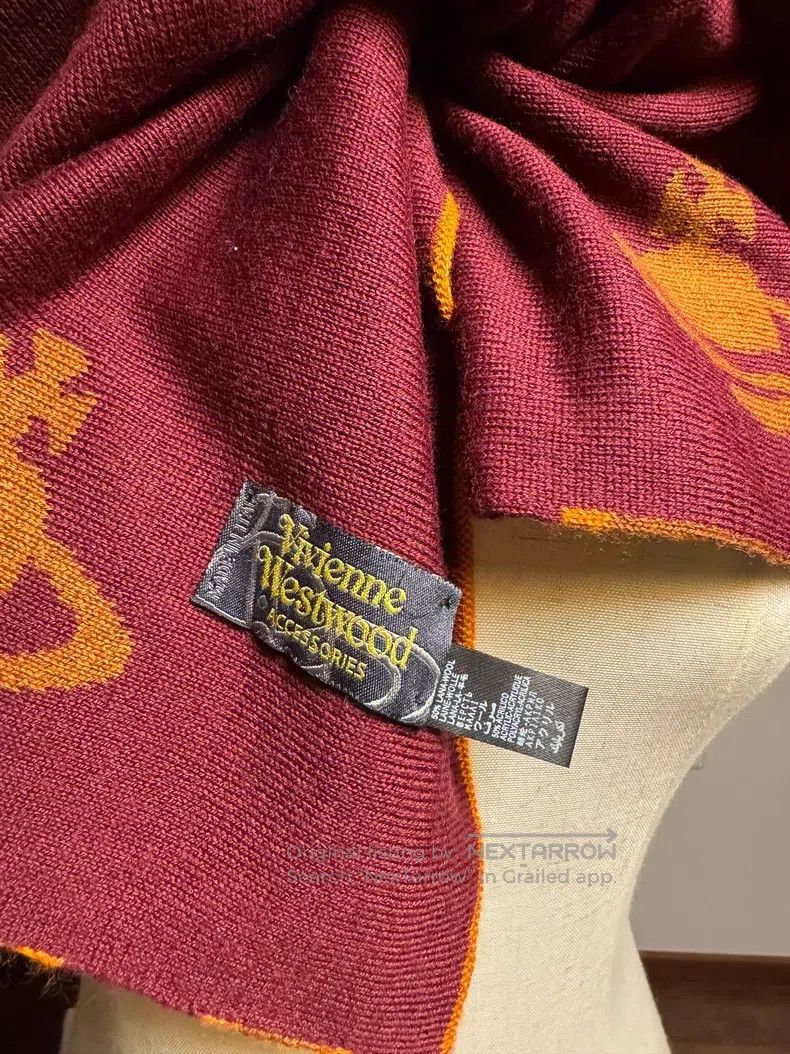 Vivienne Westwood Wine red and caramel orange dual side Sa