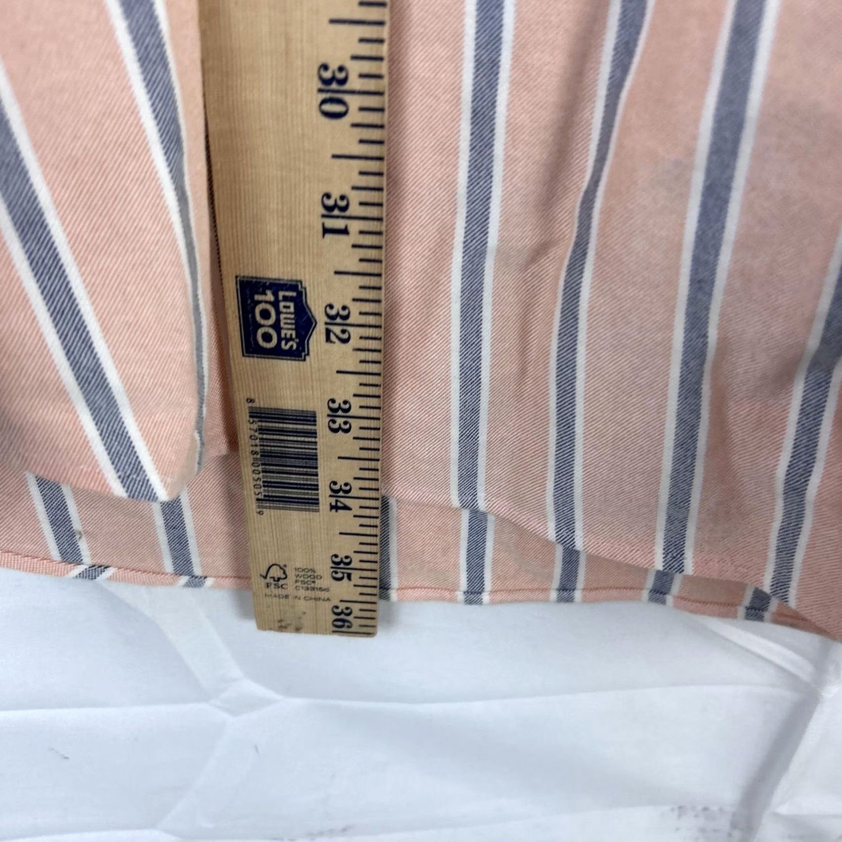 Ralph Lauren Ralph Lauren Shirt Mens 17.5 36/37 Pink Blue Stripe Yarmouth Oxford Button Down Size US XXL / EU 58 / 5 - 6 Thumbnail