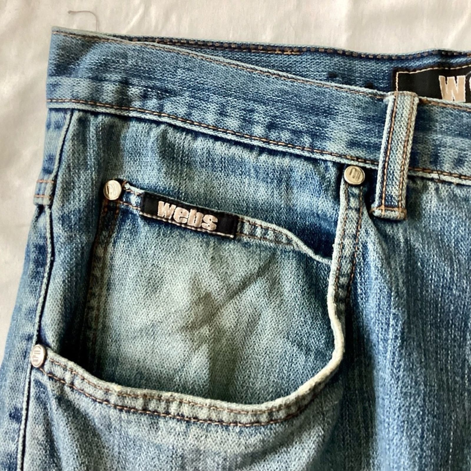 Other Webs Ripped Baggy Jean Shorts Size US 32 / EU 48 - 2 Thumbnail