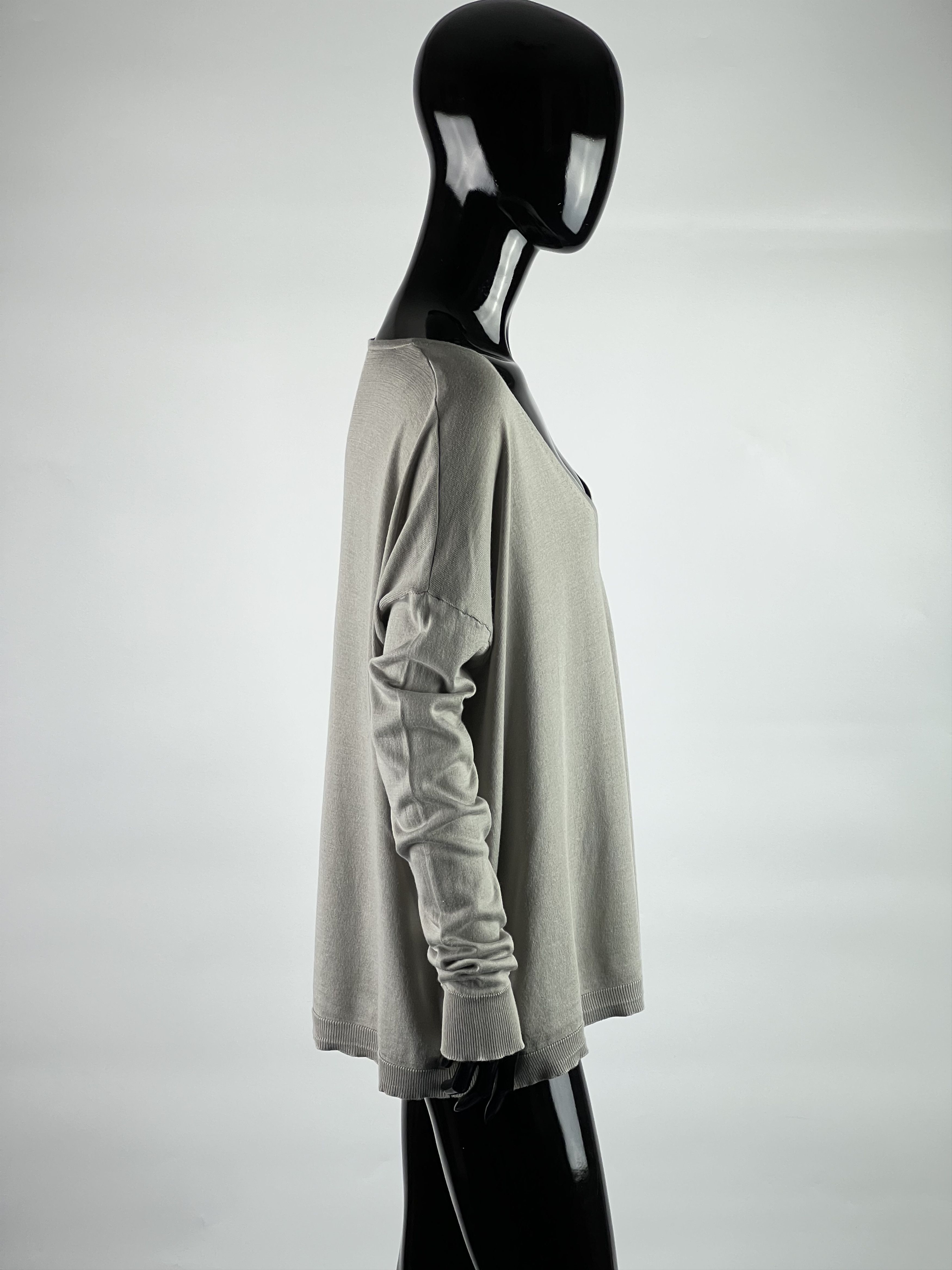 Dries Van Noten Dries Van Noten Silk Cotton V-Neck Sweater Size S Oversized Size S / US 4 / IT 40 - 2 Thumbnail
