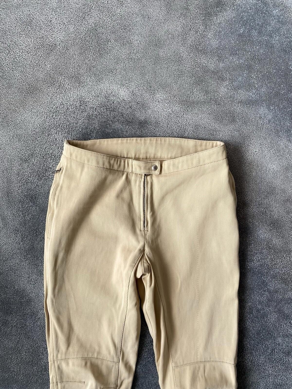 Prada 2000’s Prada Biker Casual Pants Vintage Women Cream 40 Size 40" / US 18 - 4 Thumbnail