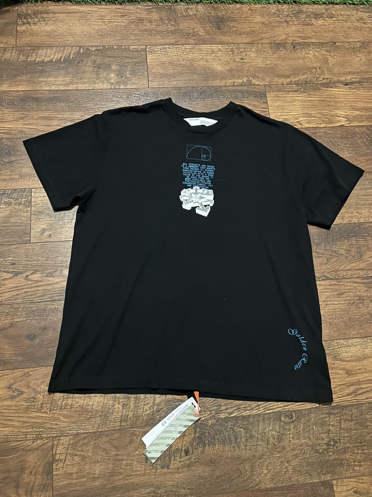 Off White Golden Ratio T Shirt Black | Grailed