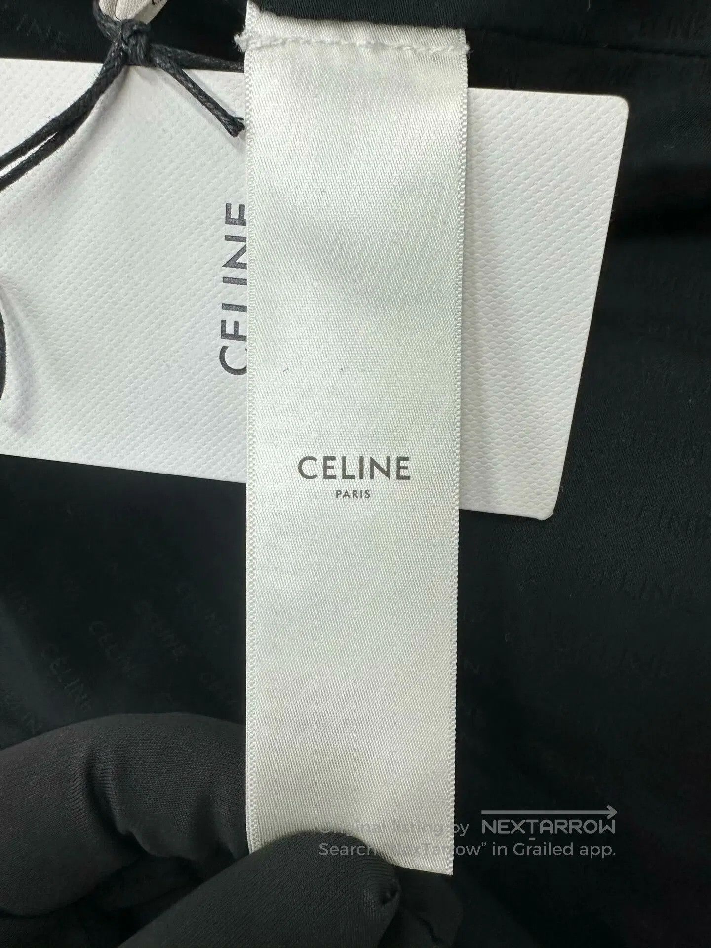 Celine CELINE Black and Gray Gold Buckle Wool Tweed Jacket| Size XS / US 0-2 / IT 36-38 - 4 Thumbnail