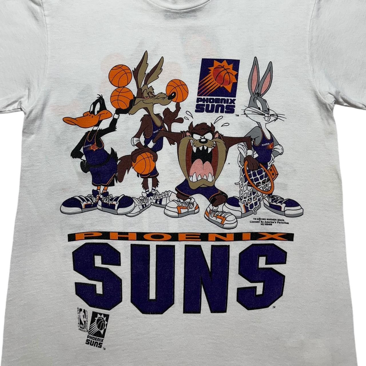 NBA × Vintage × Warner Bros Vintage Phoenix Suns Looney Tunes Double Sided T-Shirt Size US S / EU 44-46 / 1 - 3 Thumbnail