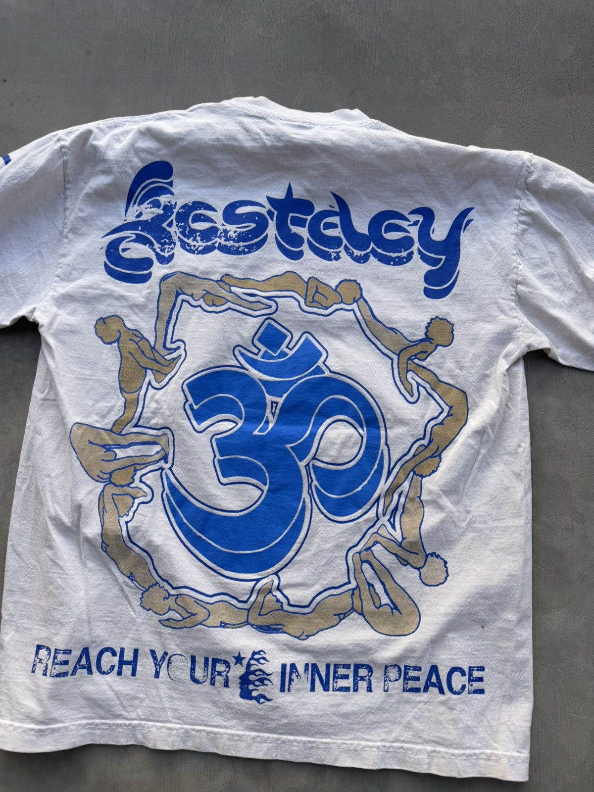 HELLSTAR Hellstar Yoga Tee Cream/Blue Size Large Size US L / EU 52-54 / 3 - 4 Thumbnail