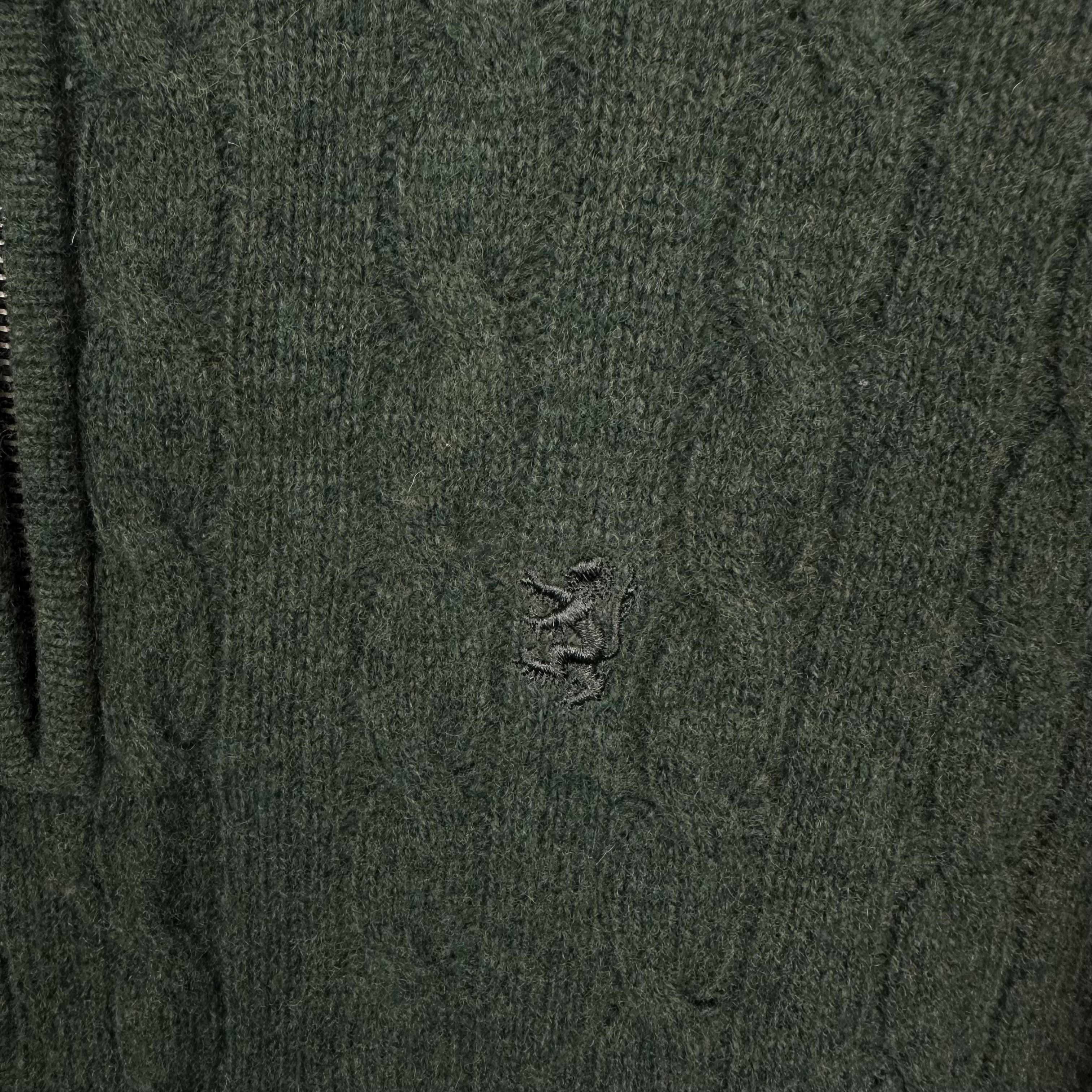 Pringle Of Scotland Pringle Of Scotland sweater men zip L green wool Size US L / EU 52-54 / 3 - 4 Thumbnail