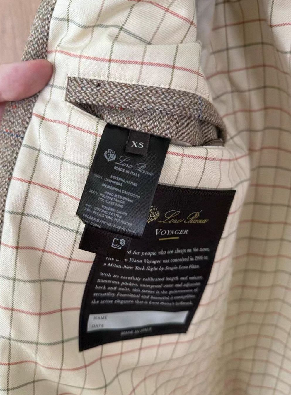 Loro Piana Loro Piana Autumn/Winter Voyager Cashmere Coat, 100% Cashm Size US XS / EU 42 / 0 - 10 Thumbnail